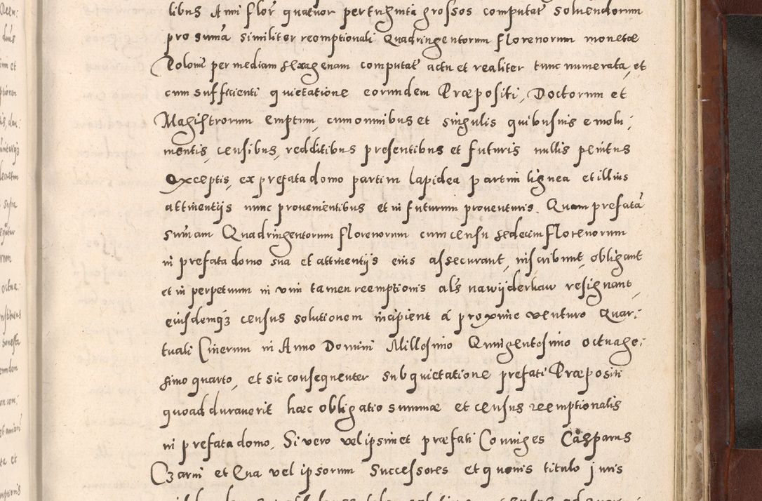 Zdjęcie nr 1033 dla obiektu archiwalnego: Acta actorum causarum sententiarum tam diffinitivarum quam interloquutoriarum decretorum obligationum quietationum, constitutionum procuratorum etc. etc. coram Reverendo Domino Stanislao Manieczki Sacratissimi Corporis Christi Cazimiriae Praeposito Viccario in Spiritualibus ac Officiali Generali Cracoviensi ad Annum Domini Millesimum Quingentesimum Octuagesimum Tercium indictione undecima pontificatus Sanctissimi in Christo Patris Domini Nostri Domini Gregorii Divina Providentia Papae Tredecimi Anno ipsius duodecima faeliciter inchoantur 