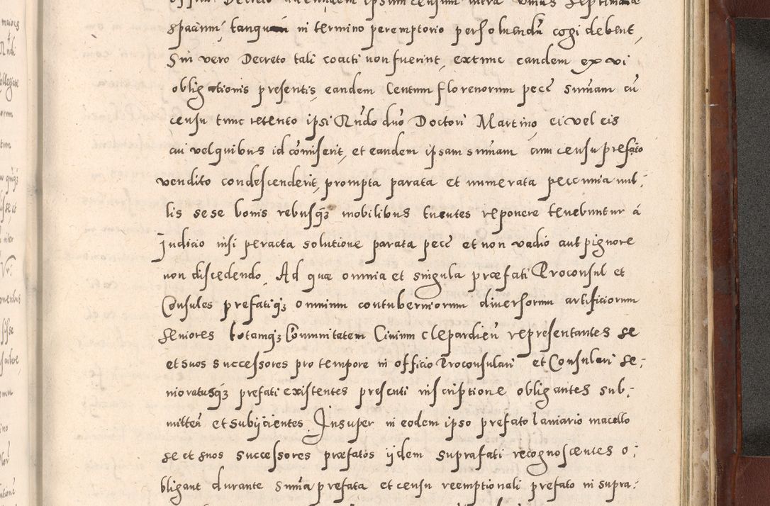 Zdjęcie nr 1029 dla obiektu archiwalnego: Acta actorum causarum sententiarum tam diffinitivarum quam interloquutoriarum decretorum obligationum quietationum, constitutionum procuratorum etc. etc. coram Reverendo Domino Stanislao Manieczki Sacratissimi Corporis Christi Cazimiriae Praeposito Viccario in Spiritualibus ac Officiali Generali Cracoviensi ad Annum Domini Millesimum Quingentesimum Octuagesimum Tercium indictione undecima pontificatus Sanctissimi in Christo Patris Domini Nostri Domini Gregorii Divina Providentia Papae Tredecimi Anno ipsius duodecima faeliciter inchoantur 