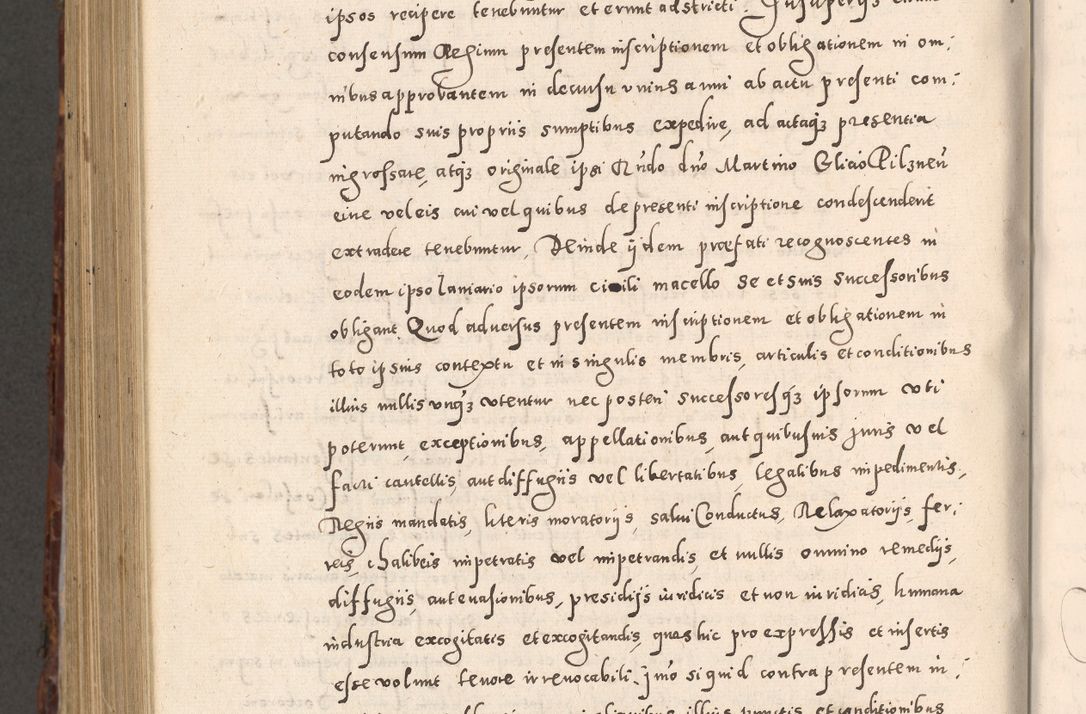 Zdjęcie nr 1030 dla obiektu archiwalnego: Acta actorum causarum sententiarum tam diffinitivarum quam interloquutoriarum decretorum obligationum quietationum, constitutionum procuratorum etc. etc. coram Reverendo Domino Stanislao Manieczki Sacratissimi Corporis Christi Cazimiriae Praeposito Viccario in Spiritualibus ac Officiali Generali Cracoviensi ad Annum Domini Millesimum Quingentesimum Octuagesimum Tercium indictione undecima pontificatus Sanctissimi in Christo Patris Domini Nostri Domini Gregorii Divina Providentia Papae Tredecimi Anno ipsius duodecima faeliciter inchoantur 