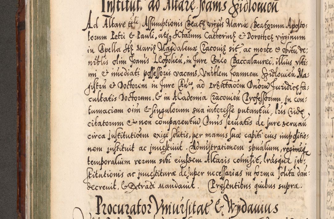 Zdjęcie nr 199 dla obiektu archiwalnego: Illistrissimo et revedissimo in Christo Patre Domino Domino Georgio Rzadziwił Miserone Divina Sacrostae R. E. Tituli S. Sixti Presbitero Cardinali Duce in Olyka et Niesswiesz ad Gubernacula Ecclessiae Cracoviensis cuius administratorialem a Sancta Sede Apostolica obtinverat feliciter sedente. Acta actorum, causarum, sententiarum tam deffinitivarum quam interloquutoriarum decretorum, obligationum, quietationum, recognitionum, constitutionum procuratorum etc. coram Reverendo Domino Stanislao Crassinskz de Crasne Archidiacono Cracoviensis, Scholastico Gnesnesis, Custode Plocensis etc. Vicario et Officiali Generali Cracoviensi in Ano Domini Millesimo Quingentesimo Nonagesimo Primo cuius indictio quarta pontificatus SS. Domini Nostri Gregorii XIIII Anno I psius prio feliciter incipiut