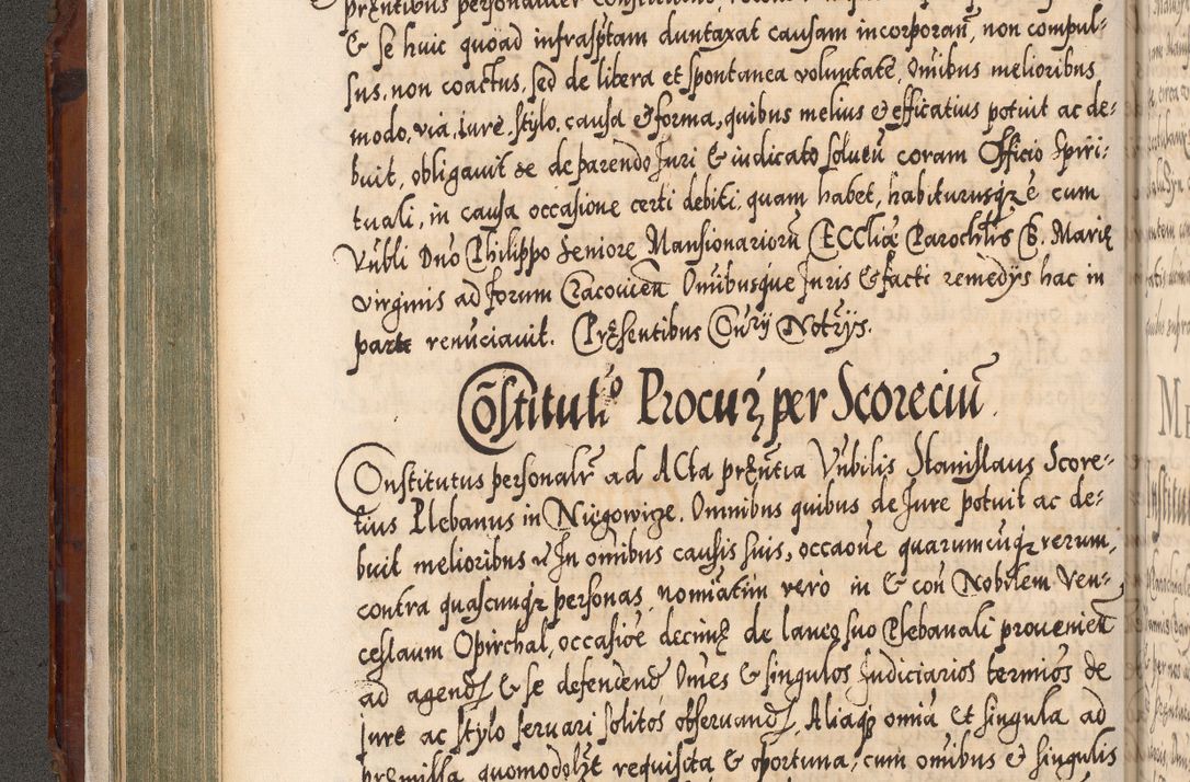 Zdjęcie nr 185 dla obiektu archiwalnego: Illistrissimo et revedissimo in Christo Patre Domino Domino Georgio Rzadziwił Miserone Divina Sacrostae R. E. Tituli S. Sixti Presbitero Cardinali Duce in Olyka et Niesswiesz ad Gubernacula Ecclessiae Cracoviensis cuius administratorialem a Sancta Sede Apostolica obtinverat feliciter sedente. Acta actorum, causarum, sententiarum tam deffinitivarum quam interloquutoriarum decretorum, obligationum, quietationum, recognitionum, constitutionum procuratorum etc. coram Reverendo Domino Stanislao Crassinskz de Crasne Archidiacono Cracoviensis, Scholastico Gnesnesis, Custode Plocensis etc. Vicario et Officiali Generali Cracoviensi in Ano Domini Millesimo Quingentesimo Nonagesimo Primo cuius indictio quarta pontificatus SS. Domini Nostri Gregorii XIIII Anno I psius prio feliciter incipiut