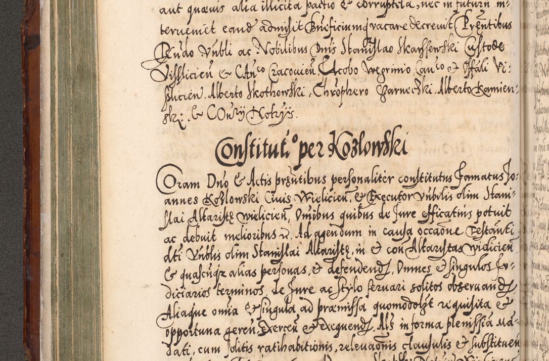 Zdjęcie nr 183 dla obiektu archiwalnego: Illistrissimo et revedissimo in Christo Patre Domino Domino Georgio Rzadziwił Miserone Divina Sacrostae R. E. Tituli S. Sixti Presbitero Cardinali Duce in Olyka et Niesswiesz ad Gubernacula Ecclessiae Cracoviensis cuius administratorialem a Sancta Sede Apostolica obtinverat feliciter sedente. Acta actorum, causarum, sententiarum tam deffinitivarum quam interloquutoriarum decretorum, obligationum, quietationum, recognitionum, constitutionum procuratorum etc. coram Reverendo Domino Stanislao Crassinskz de Crasne Archidiacono Cracoviensis, Scholastico Gnesnesis, Custode Plocensis etc. Vicario et Officiali Generali Cracoviensi in Ano Domini Millesimo Quingentesimo Nonagesimo Primo cuius indictio quarta pontificatus SS. Domini Nostri Gregorii XIIII Anno I psius prio feliciter incipiut