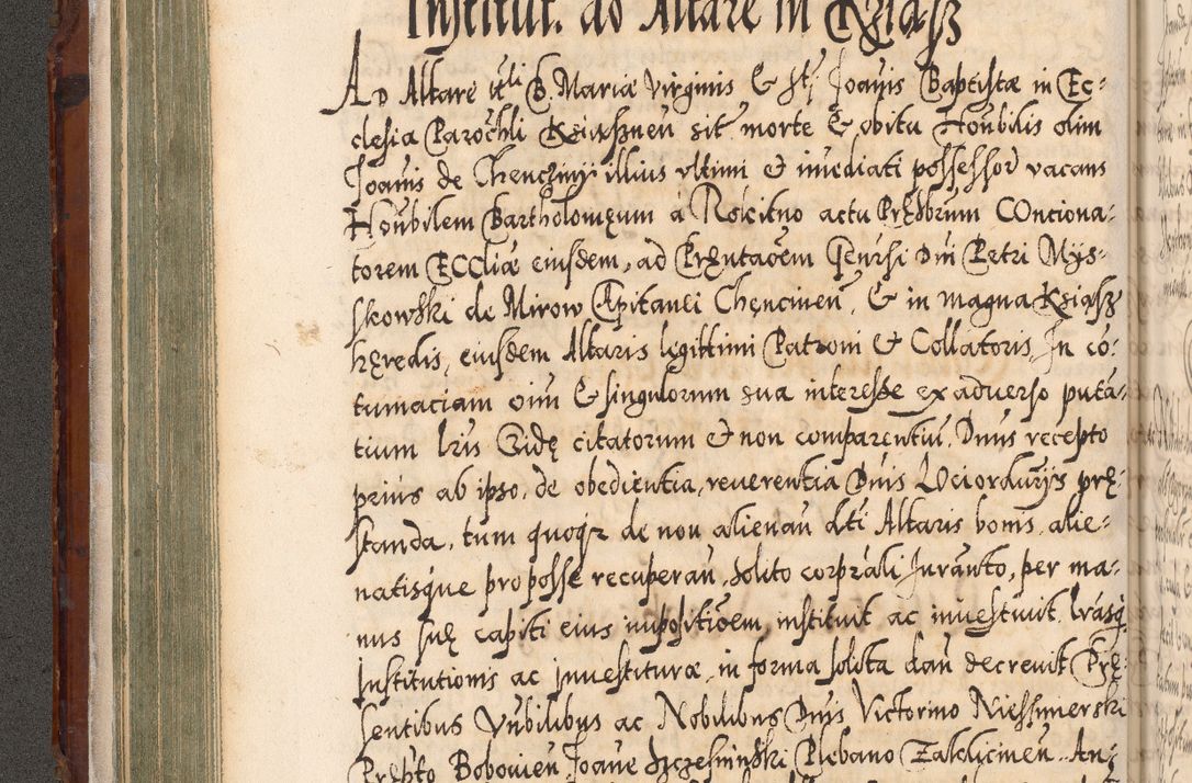 Zdjęcie nr 177 dla obiektu archiwalnego: Illistrissimo et revedissimo in Christo Patre Domino Domino Georgio Rzadziwił Miserone Divina Sacrostae R. E. Tituli S. Sixti Presbitero Cardinali Duce in Olyka et Niesswiesz ad Gubernacula Ecclessiae Cracoviensis cuius administratorialem a Sancta Sede Apostolica obtinverat feliciter sedente. Acta actorum, causarum, sententiarum tam deffinitivarum quam interloquutoriarum decretorum, obligationum, quietationum, recognitionum, constitutionum procuratorum etc. coram Reverendo Domino Stanislao Crassinskz de Crasne Archidiacono Cracoviensis, Scholastico Gnesnesis, Custode Plocensis etc. Vicario et Officiali Generali Cracoviensi in Ano Domini Millesimo Quingentesimo Nonagesimo Primo cuius indictio quarta pontificatus SS. Domini Nostri Gregorii XIIII Anno I psius prio feliciter incipiut