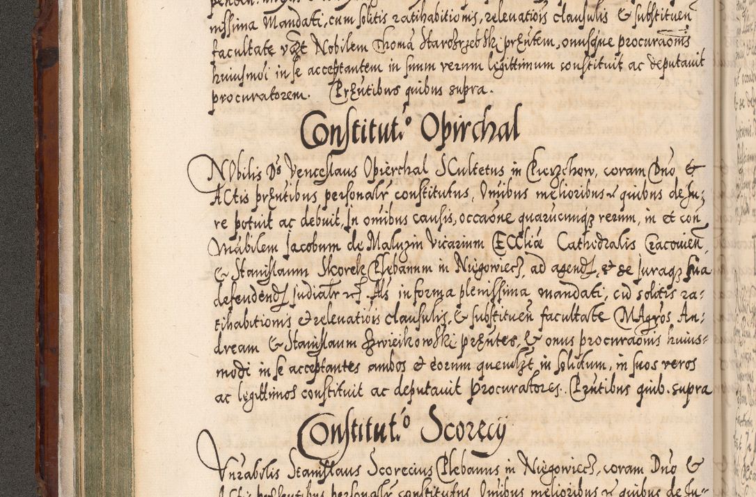 Zdjęcie nr 159 dla obiektu archiwalnego: Illistrissimo et revedissimo in Christo Patre Domino Domino Georgio Rzadziwił Miserone Divina Sacrostae R. E. Tituli S. Sixti Presbitero Cardinali Duce in Olyka et Niesswiesz ad Gubernacula Ecclessiae Cracoviensis cuius administratorialem a Sancta Sede Apostolica obtinverat feliciter sedente. Acta actorum, causarum, sententiarum tam deffinitivarum quam interloquutoriarum decretorum, obligationum, quietationum, recognitionum, constitutionum procuratorum etc. coram Reverendo Domino Stanislao Crassinskz de Crasne Archidiacono Cracoviensis, Scholastico Gnesnesis, Custode Plocensis etc. Vicario et Officiali Generali Cracoviensi in Ano Domini Millesimo Quingentesimo Nonagesimo Primo cuius indictio quarta pontificatus SS. Domini Nostri Gregorii XIIII Anno I psius prio feliciter incipiut