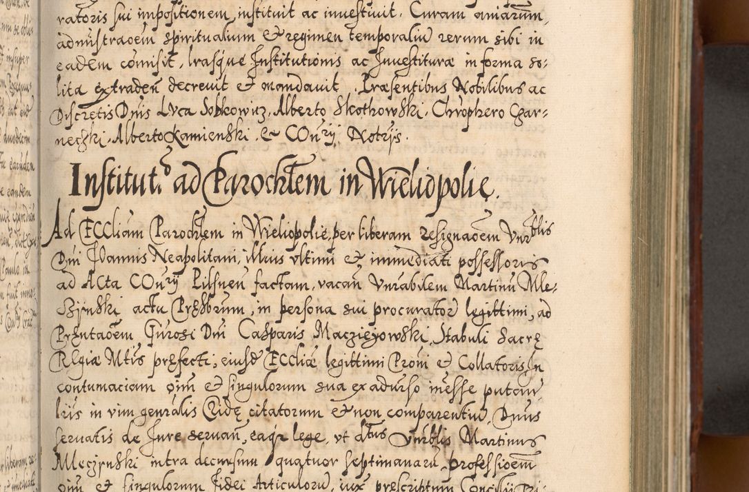 Zdjęcie nr 146 dla obiektu archiwalnego: Illistrissimo et revedissimo in Christo Patre Domino Domino Georgio Rzadziwił Miserone Divina Sacrostae R. E. Tituli S. Sixti Presbitero Cardinali Duce in Olyka et Niesswiesz ad Gubernacula Ecclessiae Cracoviensis cuius administratorialem a Sancta Sede Apostolica obtinverat feliciter sedente. Acta actorum, causarum, sententiarum tam deffinitivarum quam interloquutoriarum decretorum, obligationum, quietationum, recognitionum, constitutionum procuratorum etc. coram Reverendo Domino Stanislao Crassinskz de Crasne Archidiacono Cracoviensis, Scholastico Gnesnesis, Custode Plocensis etc. Vicario et Officiali Generali Cracoviensi in Ano Domini Millesimo Quingentesimo Nonagesimo Primo cuius indictio quarta pontificatus SS. Domini Nostri Gregorii XIIII Anno I psius prio feliciter incipiut