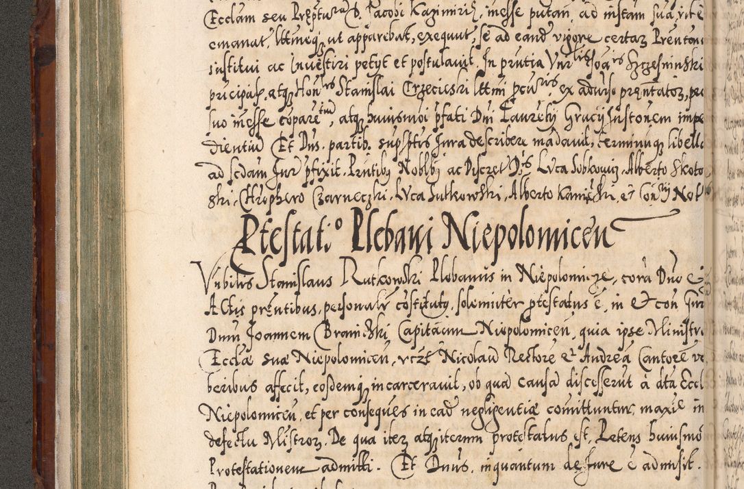Zdjęcie nr 149 dla obiektu archiwalnego: Illistrissimo et revedissimo in Christo Patre Domino Domino Georgio Rzadziwił Miserone Divina Sacrostae R. E. Tituli S. Sixti Presbitero Cardinali Duce in Olyka et Niesswiesz ad Gubernacula Ecclessiae Cracoviensis cuius administratorialem a Sancta Sede Apostolica obtinverat feliciter sedente. Acta actorum, causarum, sententiarum tam deffinitivarum quam interloquutoriarum decretorum, obligationum, quietationum, recognitionum, constitutionum procuratorum etc. coram Reverendo Domino Stanislao Crassinskz de Crasne Archidiacono Cracoviensis, Scholastico Gnesnesis, Custode Plocensis etc. Vicario et Officiali Generali Cracoviensi in Ano Domini Millesimo Quingentesimo Nonagesimo Primo cuius indictio quarta pontificatus SS. Domini Nostri Gregorii XIIII Anno I psius prio feliciter incipiut