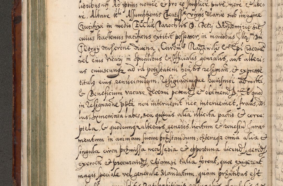 Zdjęcie nr 143 dla obiektu archiwalnego: Illistrissimo et revedissimo in Christo Patre Domino Domino Georgio Rzadziwił Miserone Divina Sacrostae R. E. Tituli S. Sixti Presbitero Cardinali Duce in Olyka et Niesswiesz ad Gubernacula Ecclessiae Cracoviensis cuius administratorialem a Sancta Sede Apostolica obtinverat feliciter sedente. Acta actorum, causarum, sententiarum tam deffinitivarum quam interloquutoriarum decretorum, obligationum, quietationum, recognitionum, constitutionum procuratorum etc. coram Reverendo Domino Stanislao Crassinskz de Crasne Archidiacono Cracoviensis, Scholastico Gnesnesis, Custode Plocensis etc. Vicario et Officiali Generali Cracoviensi in Ano Domini Millesimo Quingentesimo Nonagesimo Primo cuius indictio quarta pontificatus SS. Domini Nostri Gregorii XIIII Anno I psius prio feliciter incipiut