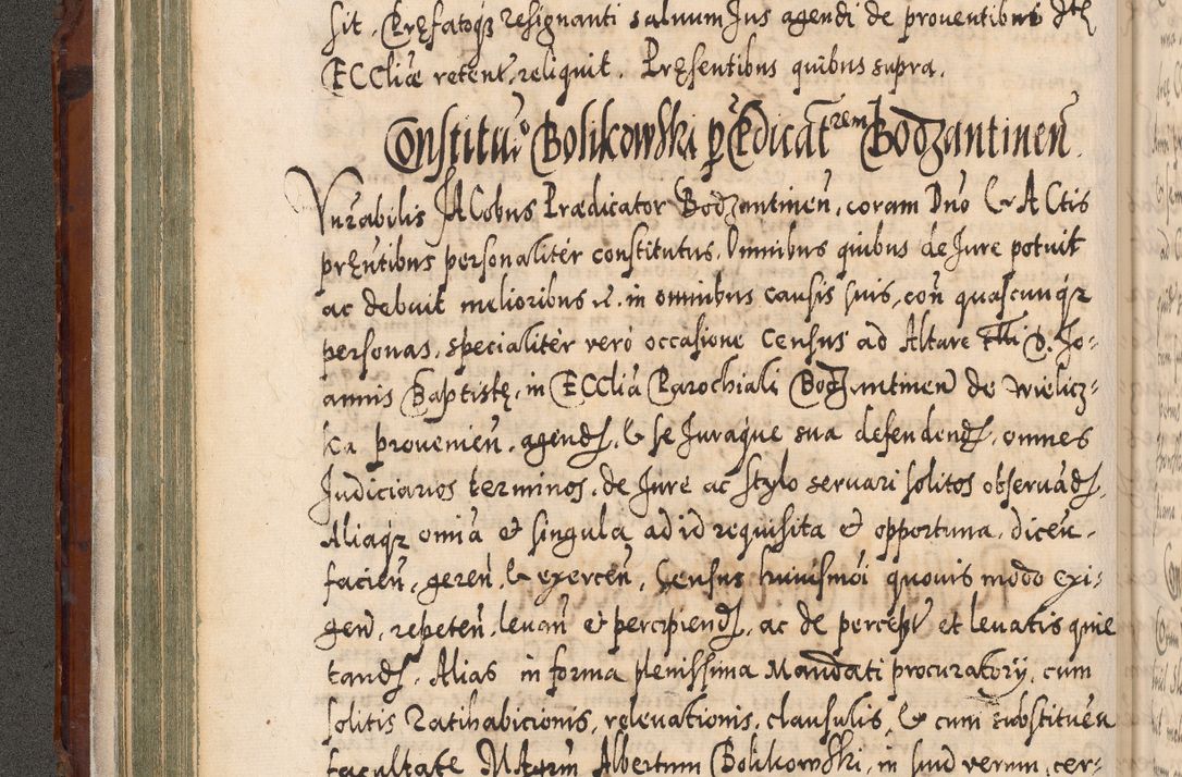 Zdjęcie nr 135 dla obiektu archiwalnego: Illistrissimo et revedissimo in Christo Patre Domino Domino Georgio Rzadziwił Miserone Divina Sacrostae R. E. Tituli S. Sixti Presbitero Cardinali Duce in Olyka et Niesswiesz ad Gubernacula Ecclessiae Cracoviensis cuius administratorialem a Sancta Sede Apostolica obtinverat feliciter sedente. Acta actorum, causarum, sententiarum tam deffinitivarum quam interloquutoriarum decretorum, obligationum, quietationum, recognitionum, constitutionum procuratorum etc. coram Reverendo Domino Stanislao Crassinskz de Crasne Archidiacono Cracoviensis, Scholastico Gnesnesis, Custode Plocensis etc. Vicario et Officiali Generali Cracoviensi in Ano Domini Millesimo Quingentesimo Nonagesimo Primo cuius indictio quarta pontificatus SS. Domini Nostri Gregorii XIIII Anno I psius prio feliciter incipiut