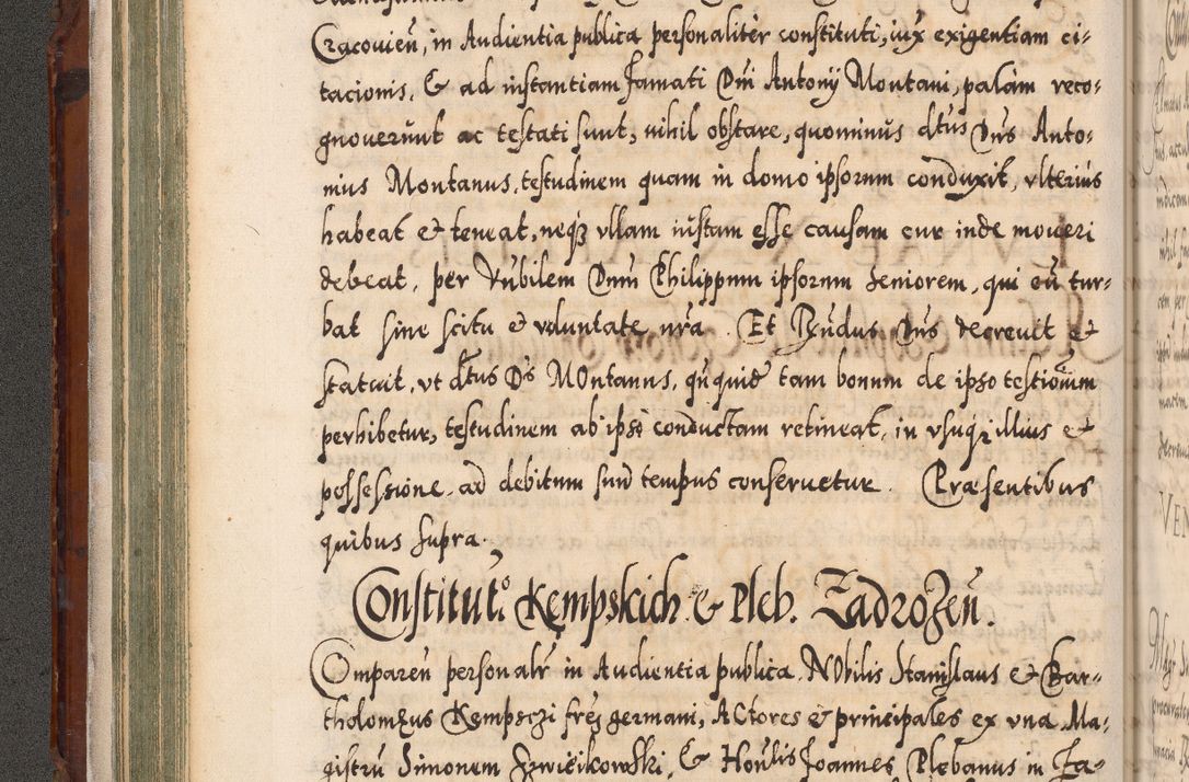 Zdjęcie nr 125 dla obiektu archiwalnego: Illistrissimo et revedissimo in Christo Patre Domino Domino Georgio Rzadziwił Miserone Divina Sacrostae R. E. Tituli S. Sixti Presbitero Cardinali Duce in Olyka et Niesswiesz ad Gubernacula Ecclessiae Cracoviensis cuius administratorialem a Sancta Sede Apostolica obtinverat feliciter sedente. Acta actorum, causarum, sententiarum tam deffinitivarum quam interloquutoriarum decretorum, obligationum, quietationum, recognitionum, constitutionum procuratorum etc. coram Reverendo Domino Stanislao Crassinskz de Crasne Archidiacono Cracoviensis, Scholastico Gnesnesis, Custode Plocensis etc. Vicario et Officiali Generali Cracoviensi in Ano Domini Millesimo Quingentesimo Nonagesimo Primo cuius indictio quarta pontificatus SS. Domini Nostri Gregorii XIIII Anno I psius prio feliciter incipiut