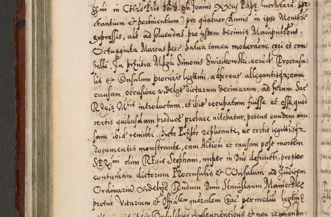 Zdjęcie nr 121 dla obiektu archiwalnego: Illistrissimo et revedissimo in Christo Patre Domino Domino Georgio Rzadziwił Miserone Divina Sacrostae R. E. Tituli S. Sixti Presbitero Cardinali Duce in Olyka et Niesswiesz ad Gubernacula Ecclessiae Cracoviensis cuius administratorialem a Sancta Sede Apostolica obtinverat feliciter sedente. Acta actorum, causarum, sententiarum tam deffinitivarum quam interloquutoriarum decretorum, obligationum, quietationum, recognitionum, constitutionum procuratorum etc. coram Reverendo Domino Stanislao Crassinskz de Crasne Archidiacono Cracoviensis, Scholastico Gnesnesis, Custode Plocensis etc. Vicario et Officiali Generali Cracoviensi in Ano Domini Millesimo Quingentesimo Nonagesimo Primo cuius indictio quarta pontificatus SS. Domini Nostri Gregorii XIIII Anno I psius prio feliciter incipiut