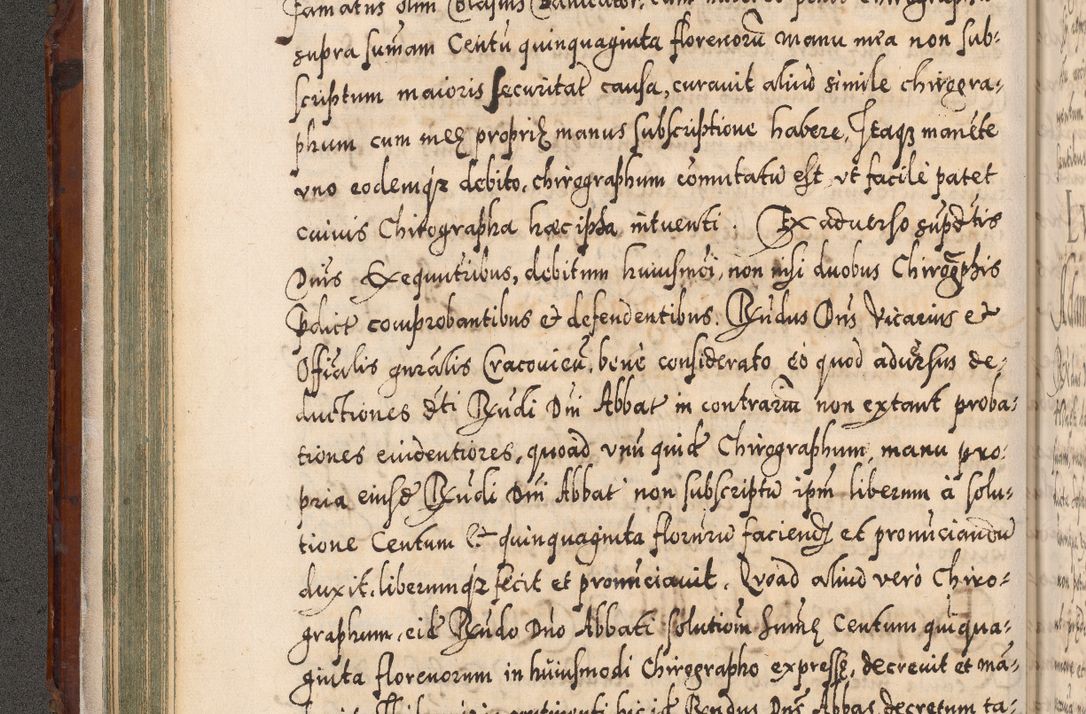 Zdjęcie nr 123 dla obiektu archiwalnego: Illistrissimo et revedissimo in Christo Patre Domino Domino Georgio Rzadziwił Miserone Divina Sacrostae R. E. Tituli S. Sixti Presbitero Cardinali Duce in Olyka et Niesswiesz ad Gubernacula Ecclessiae Cracoviensis cuius administratorialem a Sancta Sede Apostolica obtinverat feliciter sedente. Acta actorum, causarum, sententiarum tam deffinitivarum quam interloquutoriarum decretorum, obligationum, quietationum, recognitionum, constitutionum procuratorum etc. coram Reverendo Domino Stanislao Crassinskz de Crasne Archidiacono Cracoviensis, Scholastico Gnesnesis, Custode Plocensis etc. Vicario et Officiali Generali Cracoviensi in Ano Domini Millesimo Quingentesimo Nonagesimo Primo cuius indictio quarta pontificatus SS. Domini Nostri Gregorii XIIII Anno I psius prio feliciter incipiut
