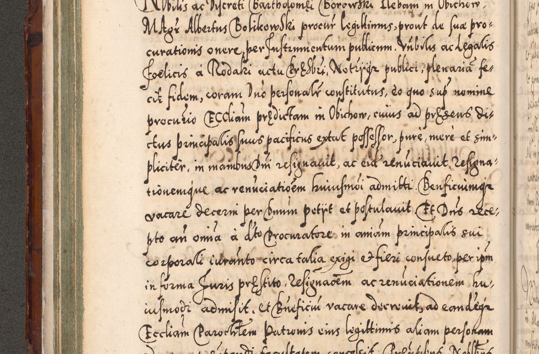 Zdjęcie nr 111 dla obiektu archiwalnego: Illistrissimo et revedissimo in Christo Patre Domino Domino Georgio Rzadziwił Miserone Divina Sacrostae R. E. Tituli S. Sixti Presbitero Cardinali Duce in Olyka et Niesswiesz ad Gubernacula Ecclessiae Cracoviensis cuius administratorialem a Sancta Sede Apostolica obtinverat feliciter sedente. Acta actorum, causarum, sententiarum tam deffinitivarum quam interloquutoriarum decretorum, obligationum, quietationum, recognitionum, constitutionum procuratorum etc. coram Reverendo Domino Stanislao Crassinskz de Crasne Archidiacono Cracoviensis, Scholastico Gnesnesis, Custode Plocensis etc. Vicario et Officiali Generali Cracoviensi in Ano Domini Millesimo Quingentesimo Nonagesimo Primo cuius indictio quarta pontificatus SS. Domini Nostri Gregorii XIIII Anno I psius prio feliciter incipiut