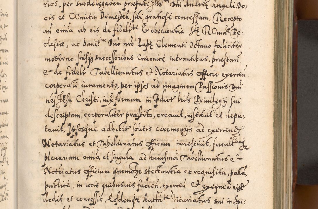 Zdjęcie nr 94 dla obiektu archiwalnego: Illistrissimo et revedissimo in Christo Patre Domino Domino Georgio Rzadziwił Miserone Divina Sacrostae R. E. Tituli S. Sixti Presbitero Cardinali Duce in Olyka et Niesswiesz ad Gubernacula Ecclessiae Cracoviensis cuius administratorialem a Sancta Sede Apostolica obtinverat feliciter sedente. Acta actorum, causarum, sententiarum tam deffinitivarum quam interloquutoriarum decretorum, obligationum, quietationum, recognitionum, constitutionum procuratorum etc. coram Reverendo Domino Stanislao Crassinskz de Crasne Archidiacono Cracoviensis, Scholastico Gnesnesis, Custode Plocensis etc. Vicario et Officiali Generali Cracoviensi in Ano Domini Millesimo Quingentesimo Nonagesimo Primo cuius indictio quarta pontificatus SS. Domini Nostri Gregorii XIIII Anno I psius prio feliciter incipiut