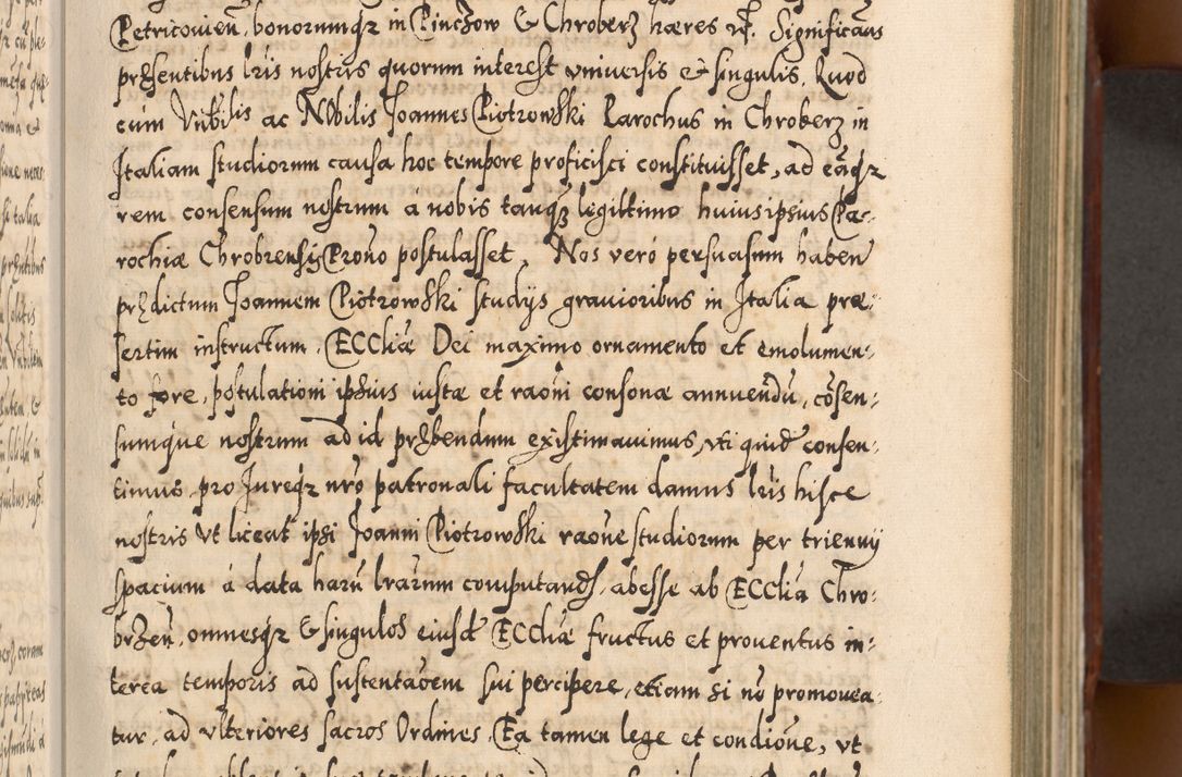 Zdjęcie nr 100 dla obiektu archiwalnego: Illistrissimo et revedissimo in Christo Patre Domino Domino Georgio Rzadziwił Miserone Divina Sacrostae R. E. Tituli S. Sixti Presbitero Cardinali Duce in Olyka et Niesswiesz ad Gubernacula Ecclessiae Cracoviensis cuius administratorialem a Sancta Sede Apostolica obtinverat feliciter sedente. Acta actorum, causarum, sententiarum tam deffinitivarum quam interloquutoriarum decretorum, obligationum, quietationum, recognitionum, constitutionum procuratorum etc. coram Reverendo Domino Stanislao Crassinskz de Crasne Archidiacono Cracoviensis, Scholastico Gnesnesis, Custode Plocensis etc. Vicario et Officiali Generali Cracoviensi in Ano Domini Millesimo Quingentesimo Nonagesimo Primo cuius indictio quarta pontificatus SS. Domini Nostri Gregorii XIIII Anno I psius prio feliciter incipiut