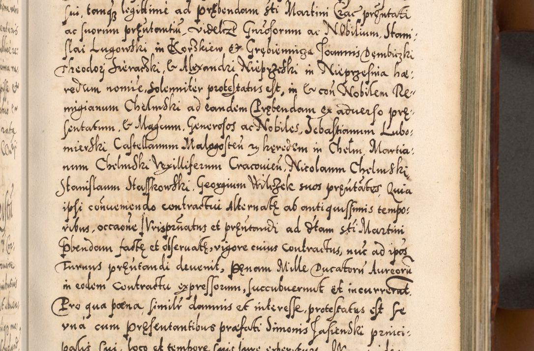 Zdjęcie nr 86 dla obiektu archiwalnego: Illistrissimo et revedissimo in Christo Patre Domino Domino Georgio Rzadziwił Miserone Divina Sacrostae R. E. Tituli S. Sixti Presbitero Cardinali Duce in Olyka et Niesswiesz ad Gubernacula Ecclessiae Cracoviensis cuius administratorialem a Sancta Sede Apostolica obtinverat feliciter sedente. Acta actorum, causarum, sententiarum tam deffinitivarum quam interloquutoriarum decretorum, obligationum, quietationum, recognitionum, constitutionum procuratorum etc. coram Reverendo Domino Stanislao Crassinskz de Crasne Archidiacono Cracoviensis, Scholastico Gnesnesis, Custode Plocensis etc. Vicario et Officiali Generali Cracoviensi in Ano Domini Millesimo Quingentesimo Nonagesimo Primo cuius indictio quarta pontificatus SS. Domini Nostri Gregorii XIIII Anno I psius prio feliciter incipiut