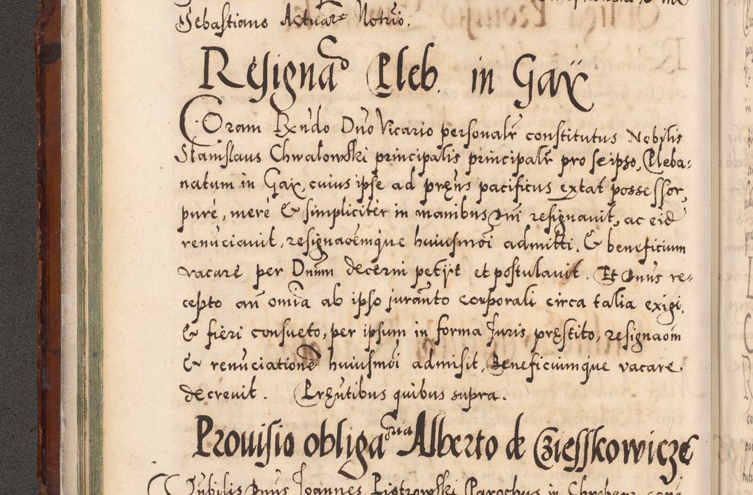 Zdjęcie nr 73 dla obiektu archiwalnego: Illistrissimo et revedissimo in Christo Patre Domino Domino Georgio Rzadziwił Miserone Divina Sacrostae R. E. Tituli S. Sixti Presbitero Cardinali Duce in Olyka et Niesswiesz ad Gubernacula Ecclessiae Cracoviensis cuius administratorialem a Sancta Sede Apostolica obtinverat feliciter sedente. Acta actorum, causarum, sententiarum tam deffinitivarum quam interloquutoriarum decretorum, obligationum, quietationum, recognitionum, constitutionum procuratorum etc. coram Reverendo Domino Stanislao Crassinskz de Crasne Archidiacono Cracoviensis, Scholastico Gnesnesis, Custode Plocensis etc. Vicario et Officiali Generali Cracoviensi in Ano Domini Millesimo Quingentesimo Nonagesimo Primo cuius indictio quarta pontificatus SS. Domini Nostri Gregorii XIIII Anno I psius prio feliciter incipiut