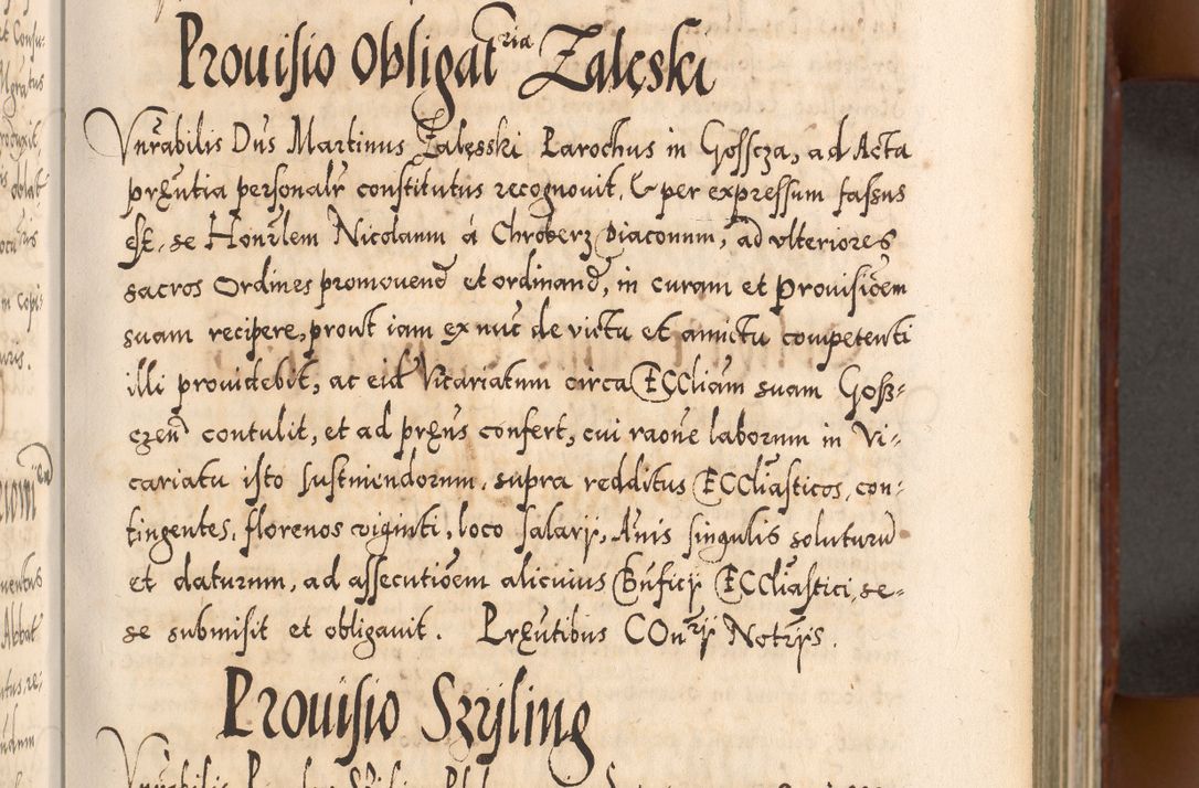 Zdjęcie nr 64 dla obiektu archiwalnego: Illistrissimo et revedissimo in Christo Patre Domino Domino Georgio Rzadziwił Miserone Divina Sacrostae R. E. Tituli S. Sixti Presbitero Cardinali Duce in Olyka et Niesswiesz ad Gubernacula Ecclessiae Cracoviensis cuius administratorialem a Sancta Sede Apostolica obtinverat feliciter sedente. Acta actorum, causarum, sententiarum tam deffinitivarum quam interloquutoriarum decretorum, obligationum, quietationum, recognitionum, constitutionum procuratorum etc. coram Reverendo Domino Stanislao Crassinskz de Crasne Archidiacono Cracoviensis, Scholastico Gnesnesis, Custode Plocensis etc. Vicario et Officiali Generali Cracoviensi in Ano Domini Millesimo Quingentesimo Nonagesimo Primo cuius indictio quarta pontificatus SS. Domini Nostri Gregorii XIIII Anno I psius prio feliciter incipiut