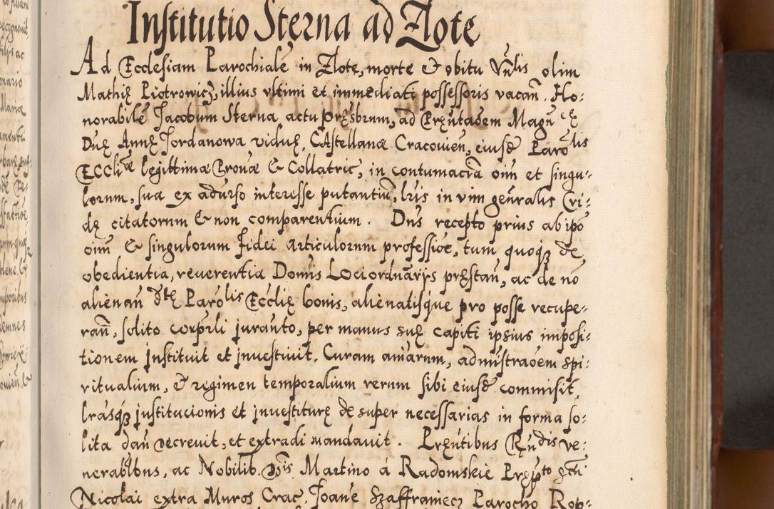 Zdjęcie nr 60 dla obiektu archiwalnego: Illistrissimo et revedissimo in Christo Patre Domino Domino Georgio Rzadziwił Miserone Divina Sacrostae R. E. Tituli S. Sixti Presbitero Cardinali Duce in Olyka et Niesswiesz ad Gubernacula Ecclessiae Cracoviensis cuius administratorialem a Sancta Sede Apostolica obtinverat feliciter sedente. Acta actorum, causarum, sententiarum tam deffinitivarum quam interloquutoriarum decretorum, obligationum, quietationum, recognitionum, constitutionum procuratorum etc. coram Reverendo Domino Stanislao Crassinskz de Crasne Archidiacono Cracoviensis, Scholastico Gnesnesis, Custode Plocensis etc. Vicario et Officiali Generali Cracoviensi in Ano Domini Millesimo Quingentesimo Nonagesimo Primo cuius indictio quarta pontificatus SS. Domini Nostri Gregorii XIIII Anno I psius prio feliciter incipiut