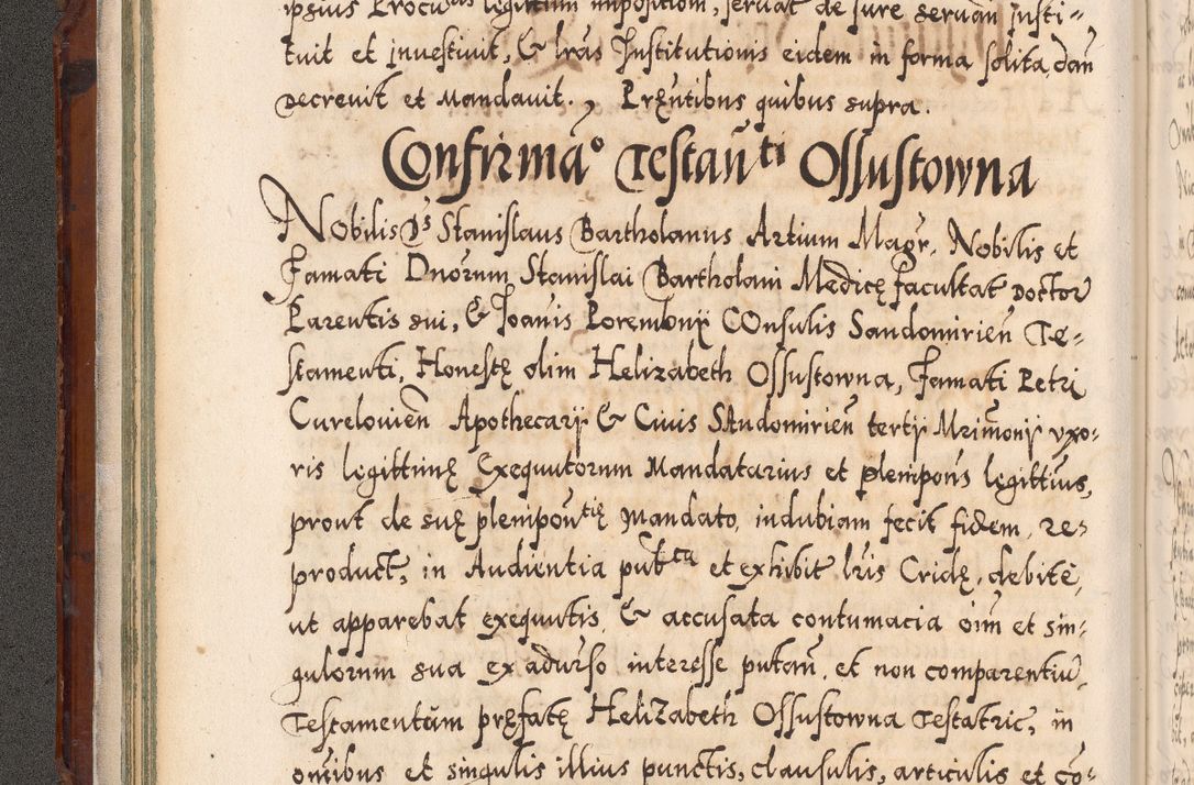 Zdjęcie nr 61 dla obiektu archiwalnego: Illistrissimo et revedissimo in Christo Patre Domino Domino Georgio Rzadziwił Miserone Divina Sacrostae R. E. Tituli S. Sixti Presbitero Cardinali Duce in Olyka et Niesswiesz ad Gubernacula Ecclessiae Cracoviensis cuius administratorialem a Sancta Sede Apostolica obtinverat feliciter sedente. Acta actorum, causarum, sententiarum tam deffinitivarum quam interloquutoriarum decretorum, obligationum, quietationum, recognitionum, constitutionum procuratorum etc. coram Reverendo Domino Stanislao Crassinskz de Crasne Archidiacono Cracoviensis, Scholastico Gnesnesis, Custode Plocensis etc. Vicario et Officiali Generali Cracoviensi in Ano Domini Millesimo Quingentesimo Nonagesimo Primo cuius indictio quarta pontificatus SS. Domini Nostri Gregorii XIIII Anno I psius prio feliciter incipiut