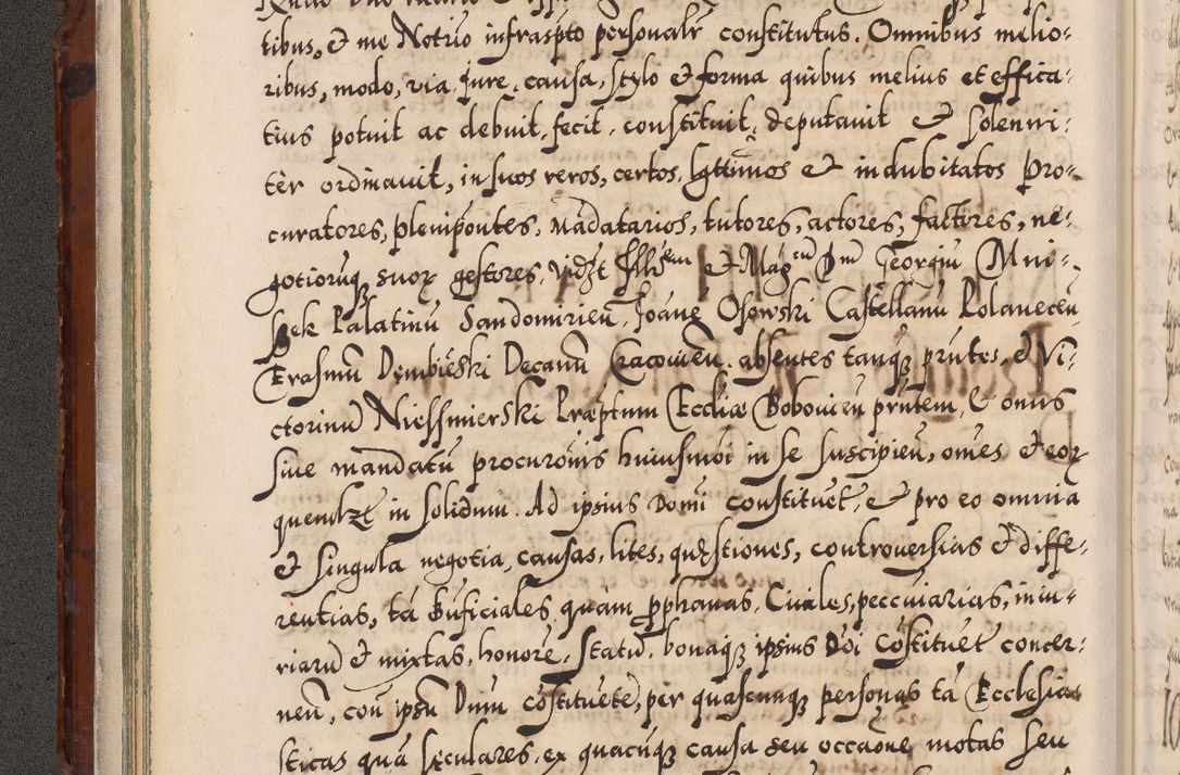 Zdjęcie nr 53 dla obiektu archiwalnego: Illistrissimo et revedissimo in Christo Patre Domino Domino Georgio Rzadziwił Miserone Divina Sacrostae R. E. Tituli S. Sixti Presbitero Cardinali Duce in Olyka et Niesswiesz ad Gubernacula Ecclessiae Cracoviensis cuius administratorialem a Sancta Sede Apostolica obtinverat feliciter sedente. Acta actorum, causarum, sententiarum tam deffinitivarum quam interloquutoriarum decretorum, obligationum, quietationum, recognitionum, constitutionum procuratorum etc. coram Reverendo Domino Stanislao Crassinskz de Crasne Archidiacono Cracoviensis, Scholastico Gnesnesis, Custode Plocensis etc. Vicario et Officiali Generali Cracoviensi in Ano Domini Millesimo Quingentesimo Nonagesimo Primo cuius indictio quarta pontificatus SS. Domini Nostri Gregorii XIIII Anno I psius prio feliciter incipiut