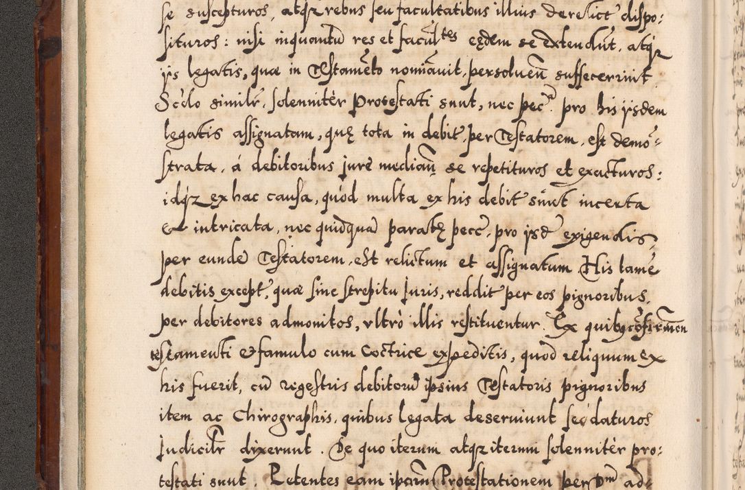 Zdjęcie nr 45 dla obiektu archiwalnego: Illistrissimo et revedissimo in Christo Patre Domino Domino Georgio Rzadziwił Miserone Divina Sacrostae R. E. Tituli S. Sixti Presbitero Cardinali Duce in Olyka et Niesswiesz ad Gubernacula Ecclessiae Cracoviensis cuius administratorialem a Sancta Sede Apostolica obtinverat feliciter sedente. Acta actorum, causarum, sententiarum tam deffinitivarum quam interloquutoriarum decretorum, obligationum, quietationum, recognitionum, constitutionum procuratorum etc. coram Reverendo Domino Stanislao Crassinskz de Crasne Archidiacono Cracoviensis, Scholastico Gnesnesis, Custode Plocensis etc. Vicario et Officiali Generali Cracoviensi in Ano Domini Millesimo Quingentesimo Nonagesimo Primo cuius indictio quarta pontificatus SS. Domini Nostri Gregorii XIIII Anno I psius prio feliciter incipiut