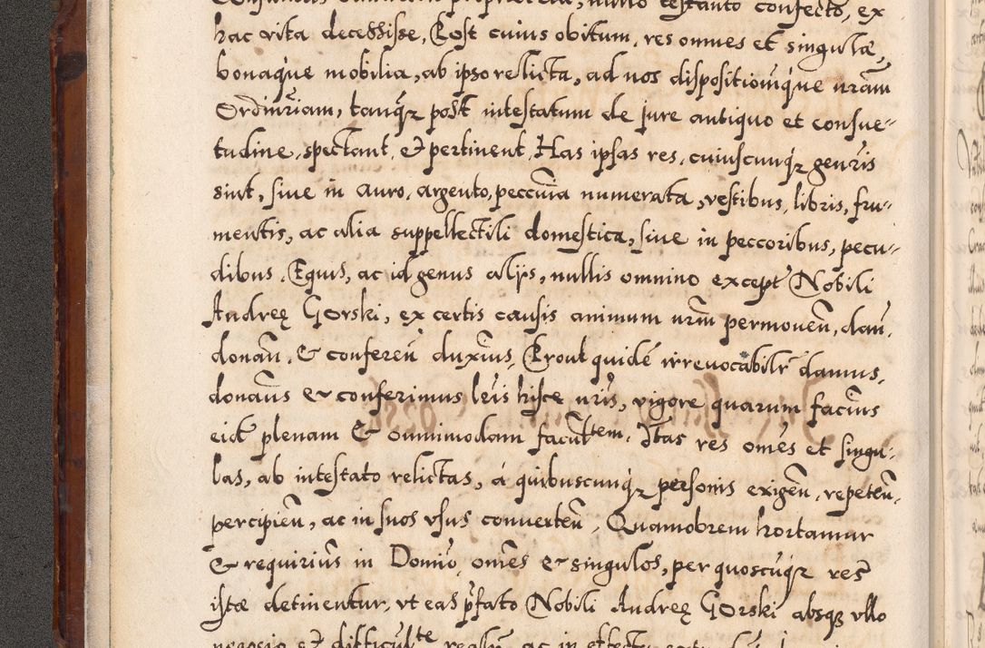 Zdjęcie nr 31 dla obiektu archiwalnego: Illistrissimo et revedissimo in Christo Patre Domino Domino Georgio Rzadziwił Miserone Divina Sacrostae R. E. Tituli S. Sixti Presbitero Cardinali Duce in Olyka et Niesswiesz ad Gubernacula Ecclessiae Cracoviensis cuius administratorialem a Sancta Sede Apostolica obtinverat feliciter sedente. Acta actorum, causarum, sententiarum tam deffinitivarum quam interloquutoriarum decretorum, obligationum, quietationum, recognitionum, constitutionum procuratorum etc. coram Reverendo Domino Stanislao Crassinskz de Crasne Archidiacono Cracoviensis, Scholastico Gnesnesis, Custode Plocensis etc. Vicario et Officiali Generali Cracoviensi in Ano Domini Millesimo Quingentesimo Nonagesimo Primo cuius indictio quarta pontificatus SS. Domini Nostri Gregorii XIIII Anno I psius prio feliciter incipiut