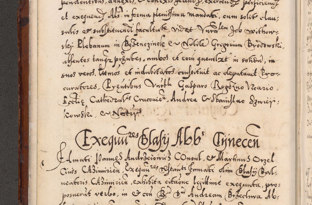 Zdjęcie nr 25 dla obiektu archiwalnego: Illistrissimo et revedissimo in Christo Patre Domino Domino Georgio Rzadziwił Miserone Divina Sacrostae R. E. Tituli S. Sixti Presbitero Cardinali Duce in Olyka et Niesswiesz ad Gubernacula Ecclessiae Cracoviensis cuius administratorialem a Sancta Sede Apostolica obtinverat feliciter sedente. Acta actorum, causarum, sententiarum tam deffinitivarum quam interloquutoriarum decretorum, obligationum, quietationum, recognitionum, constitutionum procuratorum etc. coram Reverendo Domino Stanislao Crassinskz de Crasne Archidiacono Cracoviensis, Scholastico Gnesnesis, Custode Plocensis etc. Vicario et Officiali Generali Cracoviensi in Ano Domini Millesimo Quingentesimo Nonagesimo Primo cuius indictio quarta pontificatus SS. Domini Nostri Gregorii XIIII Anno I psius prio feliciter incipiut