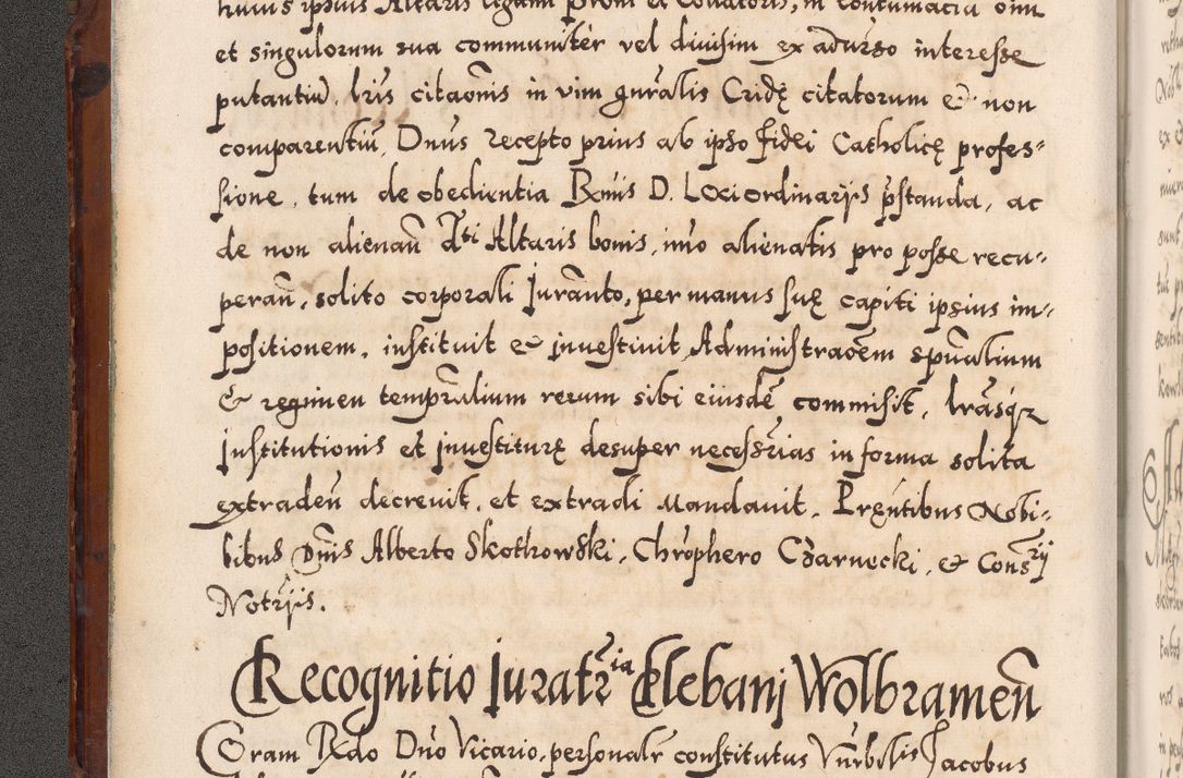 Zdjęcie nr 19 dla obiektu archiwalnego: Illistrissimo et revedissimo in Christo Patre Domino Domino Georgio Rzadziwił Miserone Divina Sacrostae R. E. Tituli S. Sixti Presbitero Cardinali Duce in Olyka et Niesswiesz ad Gubernacula Ecclessiae Cracoviensis cuius administratorialem a Sancta Sede Apostolica obtinverat feliciter sedente. Acta actorum, causarum, sententiarum tam deffinitivarum quam interloquutoriarum decretorum, obligationum, quietationum, recognitionum, constitutionum procuratorum etc. coram Reverendo Domino Stanislao Crassinskz de Crasne Archidiacono Cracoviensis, Scholastico Gnesnesis, Custode Plocensis etc. Vicario et Officiali Generali Cracoviensi in Ano Domini Millesimo Quingentesimo Nonagesimo Primo cuius indictio quarta pontificatus SS. Domini Nostri Gregorii XIIII Anno I psius prio feliciter incipiut