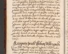 Zdjęcie nr 19 dla obiektu archiwalnego: Illistrissimo et revedissimo in Christo Patre Domino Domino Georgio Rzadziwił Miserone Divina Sacrostae R. E. Tituli S. Sixti Presbitero Cardinali Duce in Olyka et Niesswiesz ad Gubernacula Ecclessiae Cracoviensis cuius administratorialem a Sancta Sede Apostolica obtinverat feliciter sedente. Acta actorum, causarum, sententiarum tam deffinitivarum quam interloquutoriarum decretorum, obligationum, quietationum, recognitionum, constitutionum procuratorum etc. coram Reverendo Domino Stanislao Crassinskz de Crasne Archidiacono Cracoviensis, Scholastico Gnesnesis, Custode Plocensis etc. Vicario et Officiali Generali Cracoviensi in Ano Domini Millesimo Quingentesimo Nonagesimo Primo cuius indictio quarta pontificatus SS. Domini Nostri Gregorii XIIII Anno I psius prio feliciter incipiut