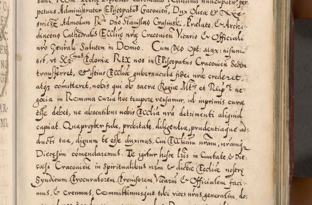Zdjęcie nr 8 dla obiektu archiwalnego: Illistrissimo et revedissimo in Christo Patre Domino Domino Georgio Rzadziwił Miserone Divina Sacrostae R. E. Tituli S. Sixti Presbitero Cardinali Duce in Olyka et Niesswiesz ad Gubernacula Ecclessiae Cracoviensis cuius administratorialem a Sancta Sede Apostolica obtinverat feliciter sedente. Acta actorum, causarum, sententiarum tam deffinitivarum quam interloquutoriarum decretorum, obligationum, quietationum, recognitionum, constitutionum procuratorum etc. coram Reverendo Domino Stanislao Crassinskz de Crasne Archidiacono Cracoviensis, Scholastico Gnesnesis, Custode Plocensis etc. Vicario et Officiali Generali Cracoviensi in Ano Domini Millesimo Quingentesimo Nonagesimo Primo cuius indictio quarta pontificatus SS. Domini Nostri Gregorii XIIII Anno I psius prio feliciter incipiut