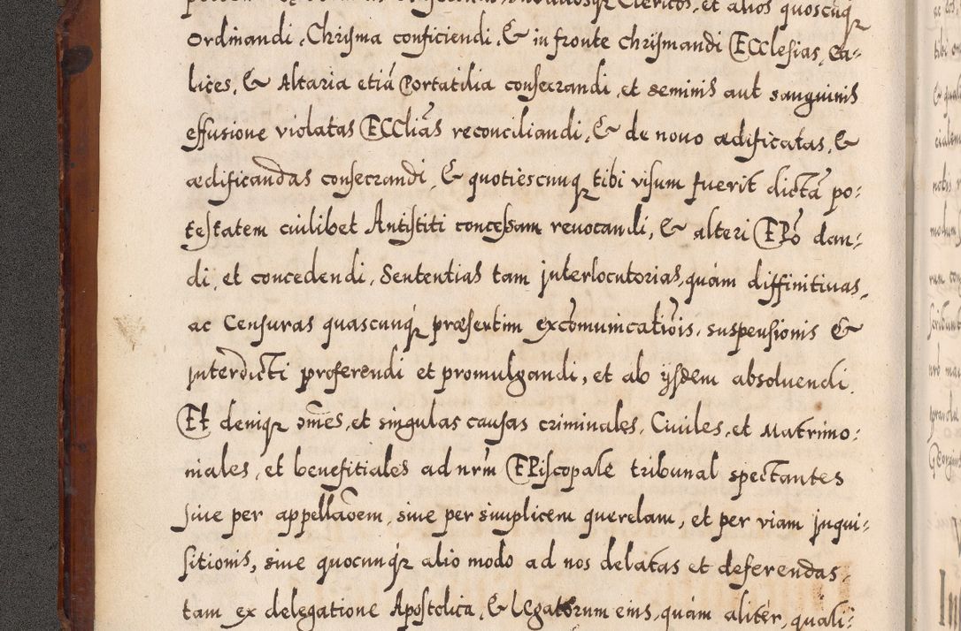 Zdjęcie nr 9 dla obiektu archiwalnego: Illistrissimo et revedissimo in Christo Patre Domino Domino Georgio Rzadziwił Miserone Divina Sacrostae R. E. Tituli S. Sixti Presbitero Cardinali Duce in Olyka et Niesswiesz ad Gubernacula Ecclessiae Cracoviensis cuius administratorialem a Sancta Sede Apostolica obtinverat feliciter sedente. Acta actorum, causarum, sententiarum tam deffinitivarum quam interloquutoriarum decretorum, obligationum, quietationum, recognitionum, constitutionum procuratorum etc. coram Reverendo Domino Stanislao Crassinskz de Crasne Archidiacono Cracoviensis, Scholastico Gnesnesis, Custode Plocensis etc. Vicario et Officiali Generali Cracoviensi in Ano Domini Millesimo Quingentesimo Nonagesimo Primo cuius indictio quarta pontificatus SS. Domini Nostri Gregorii XIIII Anno I psius prio feliciter incipiut