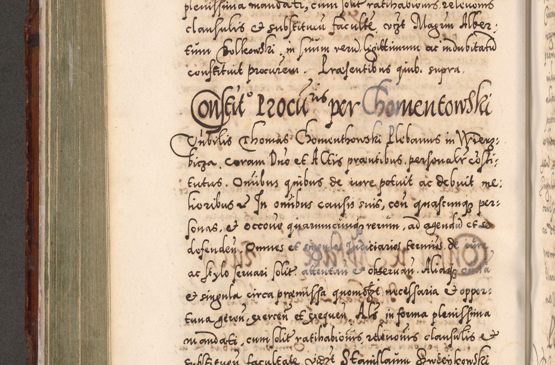 Zdjęcie nr 405 dla obiektu archiwalnego: Illistrissimo et revedissimo in Christo Patre Domino Domino Georgio Rzadziwił Miserone Divina Sacrostae R. E. Tituli S. Sixti Presbitero Cardinali Duce in Olyka et Niesswiesz ad Gubernacula Ecclessiae Cracoviensis cuius administratorialem a Sancta Sede Apostolica obtinverat feliciter sedente. Acta actorum, causarum, sententiarum tam deffinitivarum quam interloquutoriarum decretorum, obligationum, quietationum, recognitionum, constitutionum procuratorum etc. coram Reverendo Domino Stanislao Crassinskz de Crasne Archidiacono Cracoviensis, Scholastico Gnesnesis, Custode Plocensis etc. Vicario et Officiali Generali Cracoviensi in Ano Domini Millesimo Quingentesimo Nonagesimo Primo cuius indictio quarta pontificatus SS. Domini Nostri Gregorii XIIII Anno I psius prio feliciter incipiut