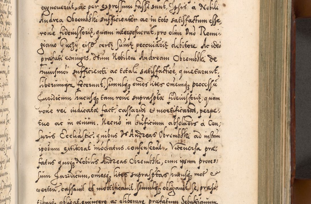 Zdjęcie nr 396 dla obiektu archiwalnego: Illistrissimo et revedissimo in Christo Patre Domino Domino Georgio Rzadziwił Miserone Divina Sacrostae R. E. Tituli S. Sixti Presbitero Cardinali Duce in Olyka et Niesswiesz ad Gubernacula Ecclessiae Cracoviensis cuius administratorialem a Sancta Sede Apostolica obtinverat feliciter sedente. Acta actorum, causarum, sententiarum tam deffinitivarum quam interloquutoriarum decretorum, obligationum, quietationum, recognitionum, constitutionum procuratorum etc. coram Reverendo Domino Stanislao Crassinskz de Crasne Archidiacono Cracoviensis, Scholastico Gnesnesis, Custode Plocensis etc. Vicario et Officiali Generali Cracoviensi in Ano Domini Millesimo Quingentesimo Nonagesimo Primo cuius indictio quarta pontificatus SS. Domini Nostri Gregorii XIIII Anno I psius prio feliciter incipiut