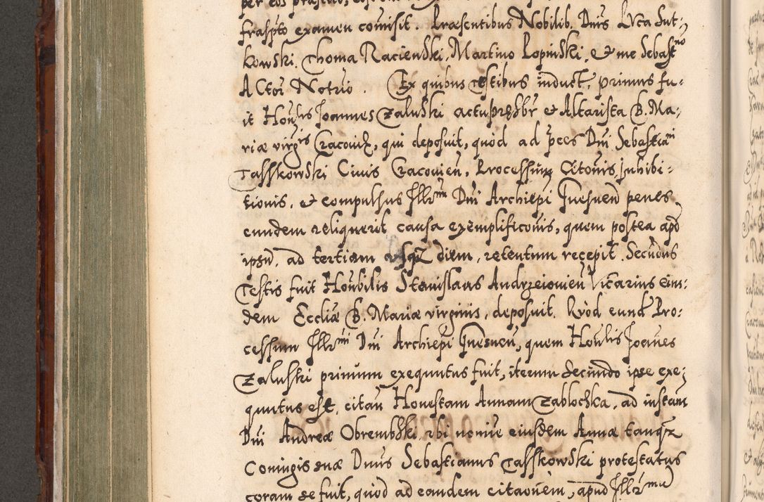 Zdjęcie nr 389 dla obiektu archiwalnego: Illistrissimo et revedissimo in Christo Patre Domino Domino Georgio Rzadziwił Miserone Divina Sacrostae R. E. Tituli S. Sixti Presbitero Cardinali Duce in Olyka et Niesswiesz ad Gubernacula Ecclessiae Cracoviensis cuius administratorialem a Sancta Sede Apostolica obtinverat feliciter sedente. Acta actorum, causarum, sententiarum tam deffinitivarum quam interloquutoriarum decretorum, obligationum, quietationum, recognitionum, constitutionum procuratorum etc. coram Reverendo Domino Stanislao Crassinskz de Crasne Archidiacono Cracoviensis, Scholastico Gnesnesis, Custode Plocensis etc. Vicario et Officiali Generali Cracoviensi in Ano Domini Millesimo Quingentesimo Nonagesimo Primo cuius indictio quarta pontificatus SS. Domini Nostri Gregorii XIIII Anno I psius prio feliciter incipiut