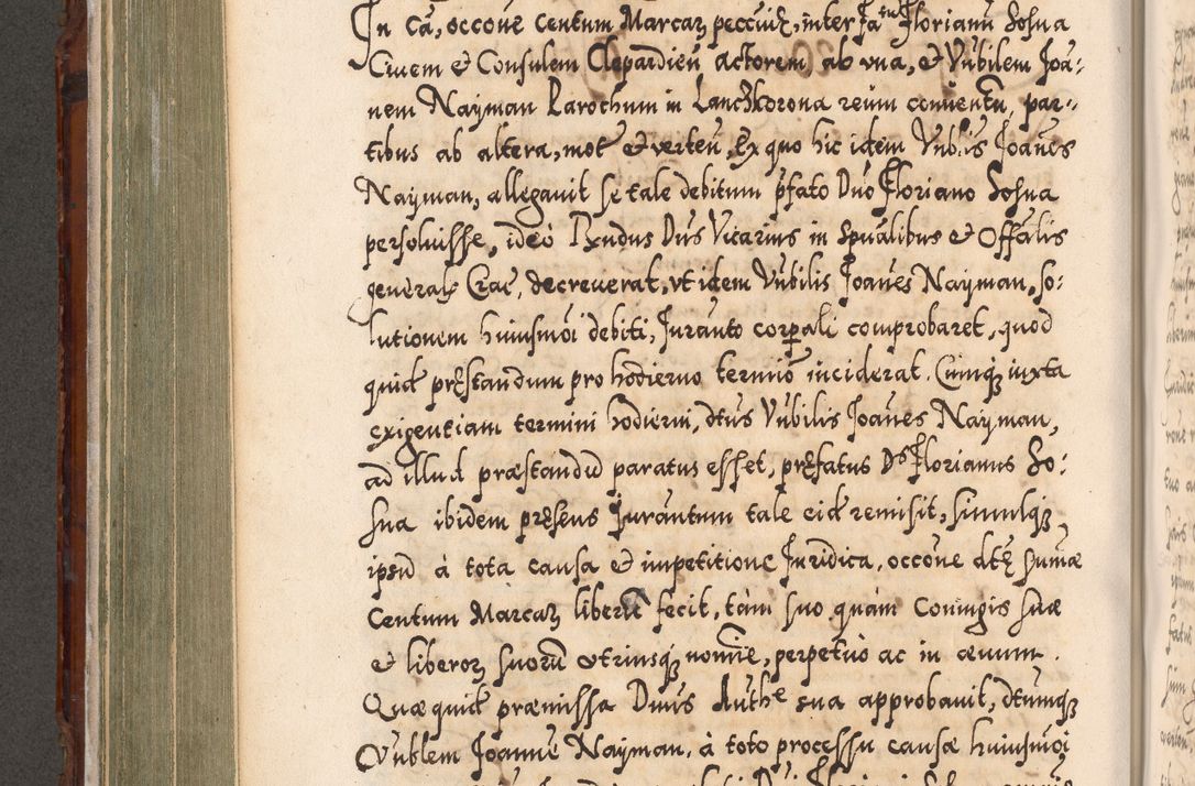 Zdjęcie nr 395 dla obiektu archiwalnego: Illistrissimo et revedissimo in Christo Patre Domino Domino Georgio Rzadziwił Miserone Divina Sacrostae R. E. Tituli S. Sixti Presbitero Cardinali Duce in Olyka et Niesswiesz ad Gubernacula Ecclessiae Cracoviensis cuius administratorialem a Sancta Sede Apostolica obtinverat feliciter sedente. Acta actorum, causarum, sententiarum tam deffinitivarum quam interloquutoriarum decretorum, obligationum, quietationum, recognitionum, constitutionum procuratorum etc. coram Reverendo Domino Stanislao Crassinskz de Crasne Archidiacono Cracoviensis, Scholastico Gnesnesis, Custode Plocensis etc. Vicario et Officiali Generali Cracoviensi in Ano Domini Millesimo Quingentesimo Nonagesimo Primo cuius indictio quarta pontificatus SS. Domini Nostri Gregorii XIIII Anno I psius prio feliciter incipiut