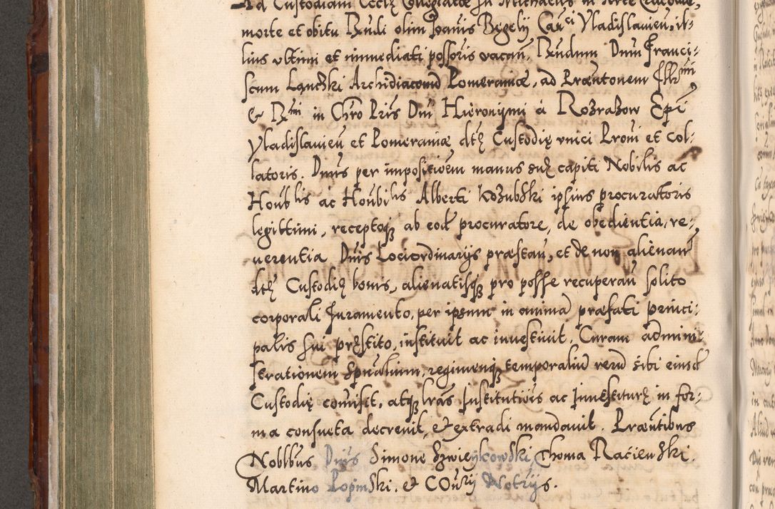 Zdjęcie nr 377 dla obiektu archiwalnego: Illistrissimo et revedissimo in Christo Patre Domino Domino Georgio Rzadziwił Miserone Divina Sacrostae R. E. Tituli S. Sixti Presbitero Cardinali Duce in Olyka et Niesswiesz ad Gubernacula Ecclessiae Cracoviensis cuius administratorialem a Sancta Sede Apostolica obtinverat feliciter sedente. Acta actorum, causarum, sententiarum tam deffinitivarum quam interloquutoriarum decretorum, obligationum, quietationum, recognitionum, constitutionum procuratorum etc. coram Reverendo Domino Stanislao Crassinskz de Crasne Archidiacono Cracoviensis, Scholastico Gnesnesis, Custode Plocensis etc. Vicario et Officiali Generali Cracoviensi in Ano Domini Millesimo Quingentesimo Nonagesimo Primo cuius indictio quarta pontificatus SS. Domini Nostri Gregorii XIIII Anno I psius prio feliciter incipiut