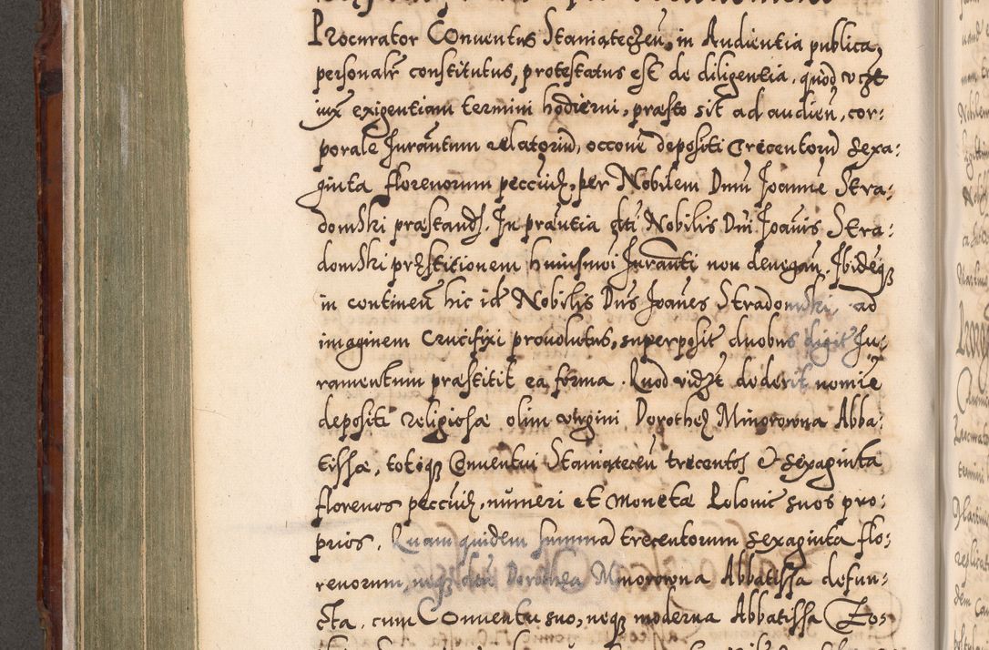 Zdjęcie nr 375 dla obiektu archiwalnego: Illistrissimo et revedissimo in Christo Patre Domino Domino Georgio Rzadziwił Miserone Divina Sacrostae R. E. Tituli S. Sixti Presbitero Cardinali Duce in Olyka et Niesswiesz ad Gubernacula Ecclessiae Cracoviensis cuius administratorialem a Sancta Sede Apostolica obtinverat feliciter sedente. Acta actorum, causarum, sententiarum tam deffinitivarum quam interloquutoriarum decretorum, obligationum, quietationum, recognitionum, constitutionum procuratorum etc. coram Reverendo Domino Stanislao Crassinskz de Crasne Archidiacono Cracoviensis, Scholastico Gnesnesis, Custode Plocensis etc. Vicario et Officiali Generali Cracoviensi in Ano Domini Millesimo Quingentesimo Nonagesimo Primo cuius indictio quarta pontificatus SS. Domini Nostri Gregorii XIIII Anno I psius prio feliciter incipiut