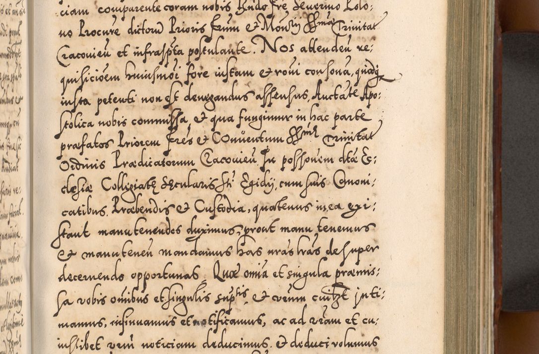 Zdjęcie nr 372 dla obiektu archiwalnego: Illistrissimo et revedissimo in Christo Patre Domino Domino Georgio Rzadziwił Miserone Divina Sacrostae R. E. Tituli S. Sixti Presbitero Cardinali Duce in Olyka et Niesswiesz ad Gubernacula Ecclessiae Cracoviensis cuius administratorialem a Sancta Sede Apostolica obtinverat feliciter sedente. Acta actorum, causarum, sententiarum tam deffinitivarum quam interloquutoriarum decretorum, obligationum, quietationum, recognitionum, constitutionum procuratorum etc. coram Reverendo Domino Stanislao Crassinskz de Crasne Archidiacono Cracoviensis, Scholastico Gnesnesis, Custode Plocensis etc. Vicario et Officiali Generali Cracoviensi in Ano Domini Millesimo Quingentesimo Nonagesimo Primo cuius indictio quarta pontificatus SS. Domini Nostri Gregorii XIIII Anno I psius prio feliciter incipiut