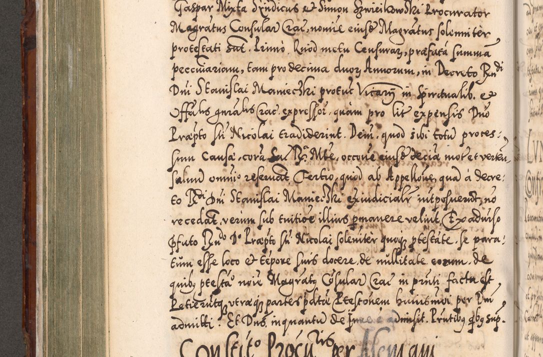 Zdjęcie nr 361 dla obiektu archiwalnego: Illistrissimo et revedissimo in Christo Patre Domino Domino Georgio Rzadziwił Miserone Divina Sacrostae R. E. Tituli S. Sixti Presbitero Cardinali Duce in Olyka et Niesswiesz ad Gubernacula Ecclessiae Cracoviensis cuius administratorialem a Sancta Sede Apostolica obtinverat feliciter sedente. Acta actorum, causarum, sententiarum tam deffinitivarum quam interloquutoriarum decretorum, obligationum, quietationum, recognitionum, constitutionum procuratorum etc. coram Reverendo Domino Stanislao Crassinskz de Crasne Archidiacono Cracoviensis, Scholastico Gnesnesis, Custode Plocensis etc. Vicario et Officiali Generali Cracoviensi in Ano Domini Millesimo Quingentesimo Nonagesimo Primo cuius indictio quarta pontificatus SS. Domini Nostri Gregorii XIIII Anno I psius prio feliciter incipiut