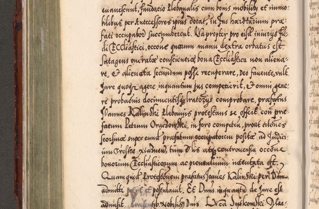 Zdjęcie nr 353 dla obiektu archiwalnego: Illistrissimo et revedissimo in Christo Patre Domino Domino Georgio Rzadziwił Miserone Divina Sacrostae R. E. Tituli S. Sixti Presbitero Cardinali Duce in Olyka et Niesswiesz ad Gubernacula Ecclessiae Cracoviensis cuius administratorialem a Sancta Sede Apostolica obtinverat feliciter sedente. Acta actorum, causarum, sententiarum tam deffinitivarum quam interloquutoriarum decretorum, obligationum, quietationum, recognitionum, constitutionum procuratorum etc. coram Reverendo Domino Stanislao Crassinskz de Crasne Archidiacono Cracoviensis, Scholastico Gnesnesis, Custode Plocensis etc. Vicario et Officiali Generali Cracoviensi in Ano Domini Millesimo Quingentesimo Nonagesimo Primo cuius indictio quarta pontificatus SS. Domini Nostri Gregorii XIIII Anno I psius prio feliciter incipiut