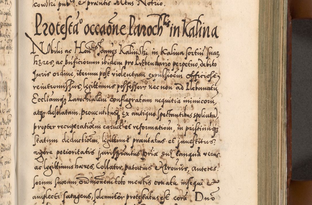 Zdjęcie nr 348 dla obiektu archiwalnego: Illistrissimo et revedissimo in Christo Patre Domino Domino Georgio Rzadziwił Miserone Divina Sacrostae R. E. Tituli S. Sixti Presbitero Cardinali Duce in Olyka et Niesswiesz ad Gubernacula Ecclessiae Cracoviensis cuius administratorialem a Sancta Sede Apostolica obtinverat feliciter sedente. Acta actorum, causarum, sententiarum tam deffinitivarum quam interloquutoriarum decretorum, obligationum, quietationum, recognitionum, constitutionum procuratorum etc. coram Reverendo Domino Stanislao Crassinskz de Crasne Archidiacono Cracoviensis, Scholastico Gnesnesis, Custode Plocensis etc. Vicario et Officiali Generali Cracoviensi in Ano Domini Millesimo Quingentesimo Nonagesimo Primo cuius indictio quarta pontificatus SS. Domini Nostri Gregorii XIIII Anno I psius prio feliciter incipiut