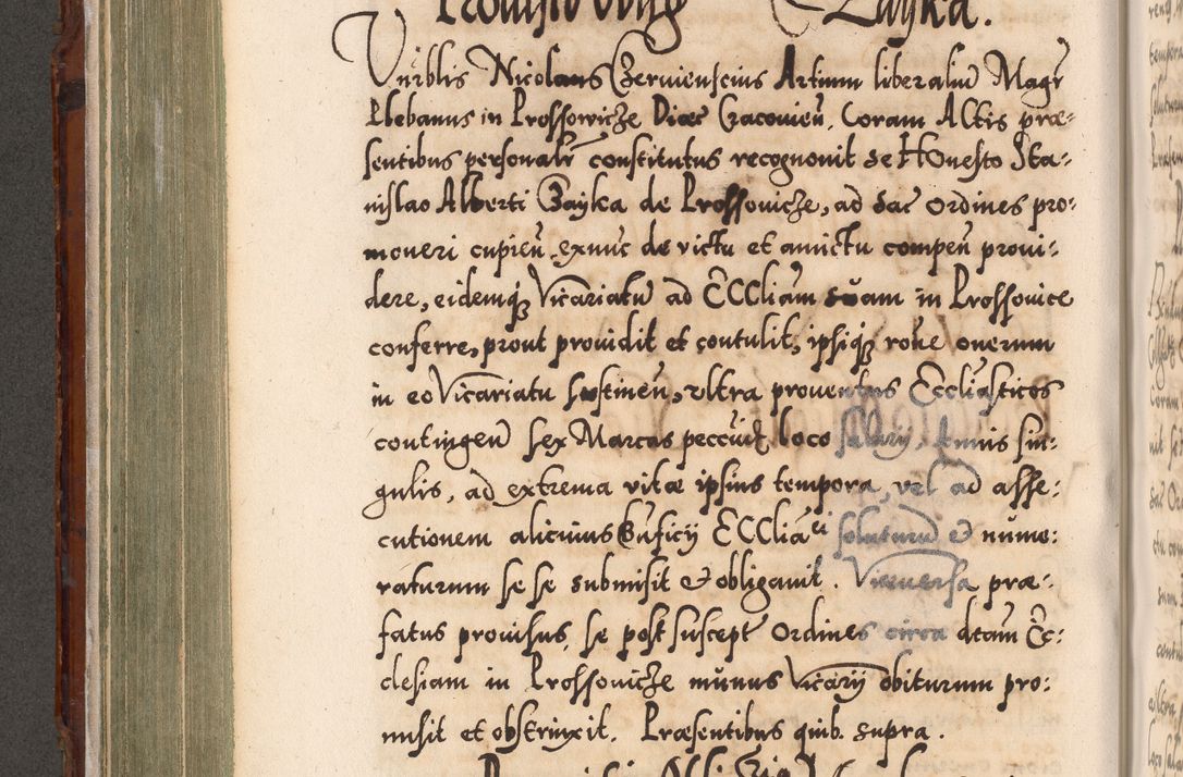 Zdjęcie nr 345 dla obiektu archiwalnego: Illistrissimo et revedissimo in Christo Patre Domino Domino Georgio Rzadziwił Miserone Divina Sacrostae R. E. Tituli S. Sixti Presbitero Cardinali Duce in Olyka et Niesswiesz ad Gubernacula Ecclessiae Cracoviensis cuius administratorialem a Sancta Sede Apostolica obtinverat feliciter sedente. Acta actorum, causarum, sententiarum tam deffinitivarum quam interloquutoriarum decretorum, obligationum, quietationum, recognitionum, constitutionum procuratorum etc. coram Reverendo Domino Stanislao Crassinskz de Crasne Archidiacono Cracoviensis, Scholastico Gnesnesis, Custode Plocensis etc. Vicario et Officiali Generali Cracoviensi in Ano Domini Millesimo Quingentesimo Nonagesimo Primo cuius indictio quarta pontificatus SS. Domini Nostri Gregorii XIIII Anno I psius prio feliciter incipiut