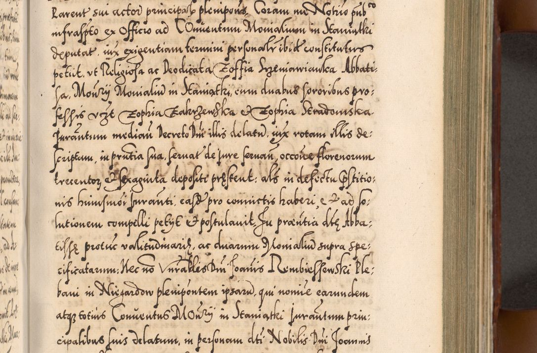 Zdjęcie nr 340 dla obiektu archiwalnego: Illistrissimo et revedissimo in Christo Patre Domino Domino Georgio Rzadziwił Miserone Divina Sacrostae R. E. Tituli S. Sixti Presbitero Cardinali Duce in Olyka et Niesswiesz ad Gubernacula Ecclessiae Cracoviensis cuius administratorialem a Sancta Sede Apostolica obtinverat feliciter sedente. Acta actorum, causarum, sententiarum tam deffinitivarum quam interloquutoriarum decretorum, obligationum, quietationum, recognitionum, constitutionum procuratorum etc. coram Reverendo Domino Stanislao Crassinskz de Crasne Archidiacono Cracoviensis, Scholastico Gnesnesis, Custode Plocensis etc. Vicario et Officiali Generali Cracoviensi in Ano Domini Millesimo Quingentesimo Nonagesimo Primo cuius indictio quarta pontificatus SS. Domini Nostri Gregorii XIIII Anno I psius prio feliciter incipiut