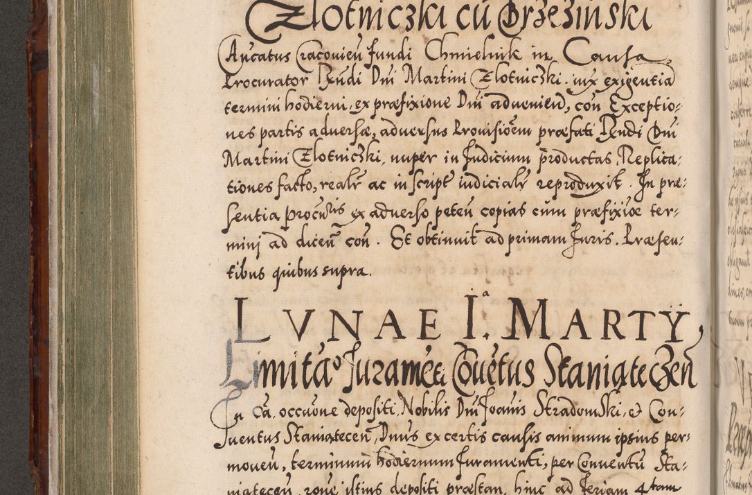 Zdjęcie nr 333 dla obiektu archiwalnego: Illistrissimo et revedissimo in Christo Patre Domino Domino Georgio Rzadziwił Miserone Divina Sacrostae R. E. Tituli S. Sixti Presbitero Cardinali Duce in Olyka et Niesswiesz ad Gubernacula Ecclessiae Cracoviensis cuius administratorialem a Sancta Sede Apostolica obtinverat feliciter sedente. Acta actorum, causarum, sententiarum tam deffinitivarum quam interloquutoriarum decretorum, obligationum, quietationum, recognitionum, constitutionum procuratorum etc. coram Reverendo Domino Stanislao Crassinskz de Crasne Archidiacono Cracoviensis, Scholastico Gnesnesis, Custode Plocensis etc. Vicario et Officiali Generali Cracoviensi in Ano Domini Millesimo Quingentesimo Nonagesimo Primo cuius indictio quarta pontificatus SS. Domini Nostri Gregorii XIIII Anno I psius prio feliciter incipiut