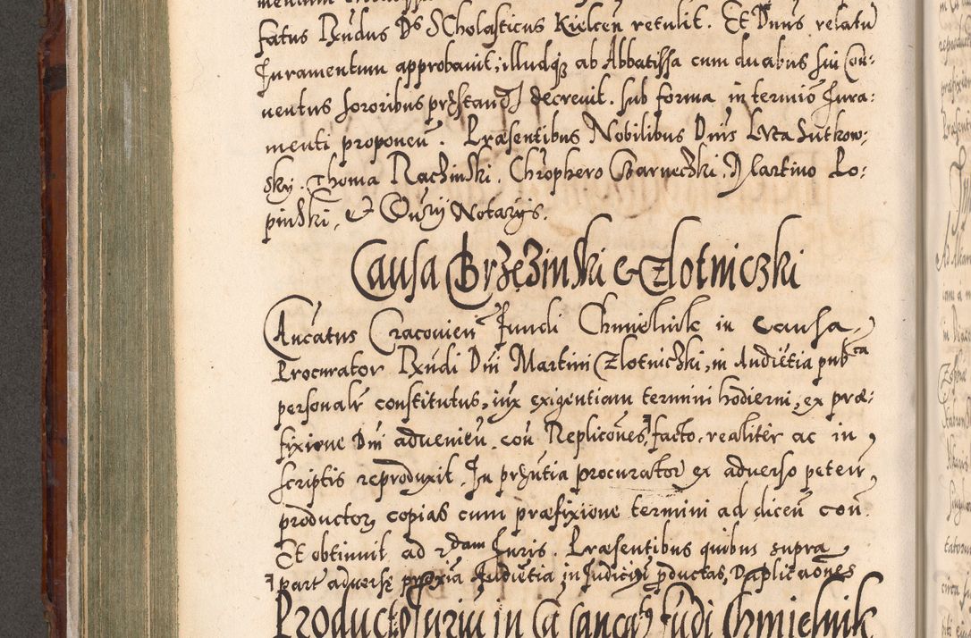 Zdjęcie nr 315 dla obiektu archiwalnego: Illistrissimo et revedissimo in Christo Patre Domino Domino Georgio Rzadziwił Miserone Divina Sacrostae R. E. Tituli S. Sixti Presbitero Cardinali Duce in Olyka et Niesswiesz ad Gubernacula Ecclessiae Cracoviensis cuius administratorialem a Sancta Sede Apostolica obtinverat feliciter sedente. Acta actorum, causarum, sententiarum tam deffinitivarum quam interloquutoriarum decretorum, obligationum, quietationum, recognitionum, constitutionum procuratorum etc. coram Reverendo Domino Stanislao Crassinskz de Crasne Archidiacono Cracoviensis, Scholastico Gnesnesis, Custode Plocensis etc. Vicario et Officiali Generali Cracoviensi in Ano Domini Millesimo Quingentesimo Nonagesimo Primo cuius indictio quarta pontificatus SS. Domini Nostri Gregorii XIIII Anno I psius prio feliciter incipiut