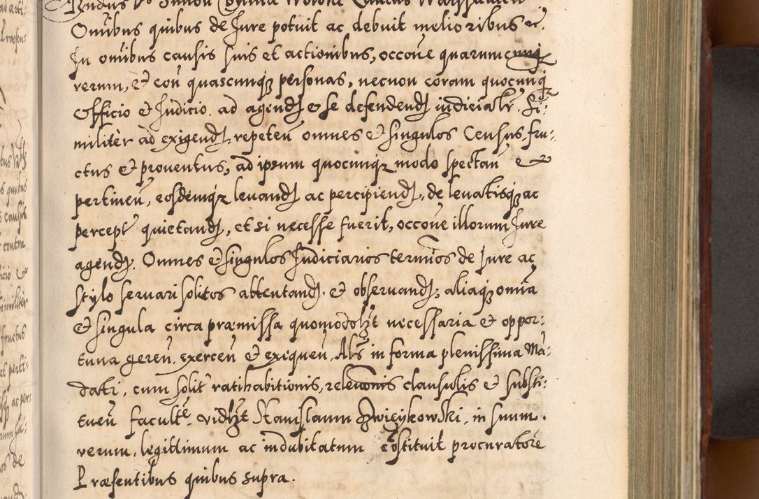 Zdjęcie nr 324 dla obiektu archiwalnego: Illistrissimo et revedissimo in Christo Patre Domino Domino Georgio Rzadziwił Miserone Divina Sacrostae R. E. Tituli S. Sixti Presbitero Cardinali Duce in Olyka et Niesswiesz ad Gubernacula Ecclessiae Cracoviensis cuius administratorialem a Sancta Sede Apostolica obtinverat feliciter sedente. Acta actorum, causarum, sententiarum tam deffinitivarum quam interloquutoriarum decretorum, obligationum, quietationum, recognitionum, constitutionum procuratorum etc. coram Reverendo Domino Stanislao Crassinskz de Crasne Archidiacono Cracoviensis, Scholastico Gnesnesis, Custode Plocensis etc. Vicario et Officiali Generali Cracoviensi in Ano Domini Millesimo Quingentesimo Nonagesimo Primo cuius indictio quarta pontificatus SS. Domini Nostri Gregorii XIIII Anno I psius prio feliciter incipiut