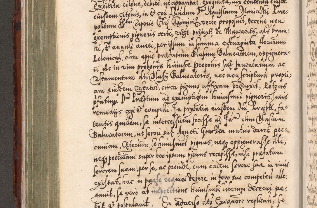 Zdjęcie nr 325 dla obiektu archiwalnego: Illistrissimo et revedissimo in Christo Patre Domino Domino Georgio Rzadziwił Miserone Divina Sacrostae R. E. Tituli S. Sixti Presbitero Cardinali Duce in Olyka et Niesswiesz ad Gubernacula Ecclessiae Cracoviensis cuius administratorialem a Sancta Sede Apostolica obtinverat feliciter sedente. Acta actorum, causarum, sententiarum tam deffinitivarum quam interloquutoriarum decretorum, obligationum, quietationum, recognitionum, constitutionum procuratorum etc. coram Reverendo Domino Stanislao Crassinskz de Crasne Archidiacono Cracoviensis, Scholastico Gnesnesis, Custode Plocensis etc. Vicario et Officiali Generali Cracoviensi in Ano Domini Millesimo Quingentesimo Nonagesimo Primo cuius indictio quarta pontificatus SS. Domini Nostri Gregorii XIIII Anno I psius prio feliciter incipiut