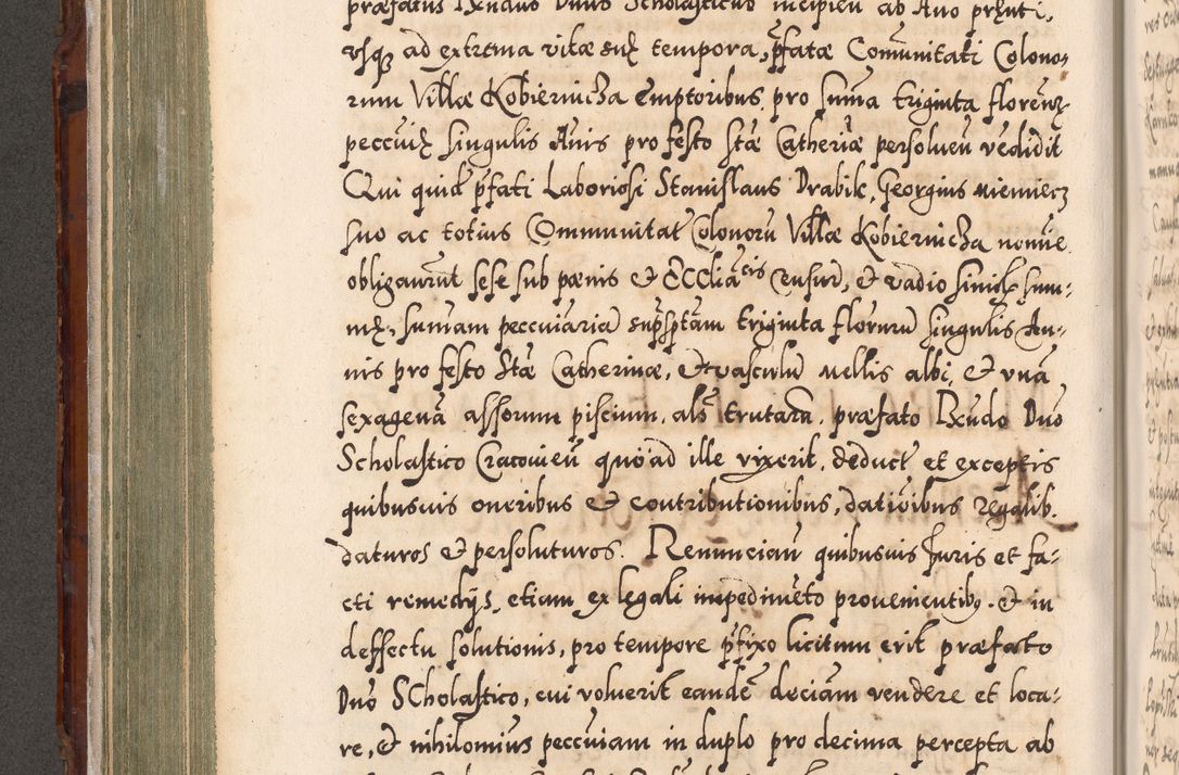Zdjęcie nr 299 dla obiektu archiwalnego: Illistrissimo et revedissimo in Christo Patre Domino Domino Georgio Rzadziwił Miserone Divina Sacrostae R. E. Tituli S. Sixti Presbitero Cardinali Duce in Olyka et Niesswiesz ad Gubernacula Ecclessiae Cracoviensis cuius administratorialem a Sancta Sede Apostolica obtinverat feliciter sedente. Acta actorum, causarum, sententiarum tam deffinitivarum quam interloquutoriarum decretorum, obligationum, quietationum, recognitionum, constitutionum procuratorum etc. coram Reverendo Domino Stanislao Crassinskz de Crasne Archidiacono Cracoviensis, Scholastico Gnesnesis, Custode Plocensis etc. Vicario et Officiali Generali Cracoviensi in Ano Domini Millesimo Quingentesimo Nonagesimo Primo cuius indictio quarta pontificatus SS. Domini Nostri Gregorii XIIII Anno I psius prio feliciter incipiut