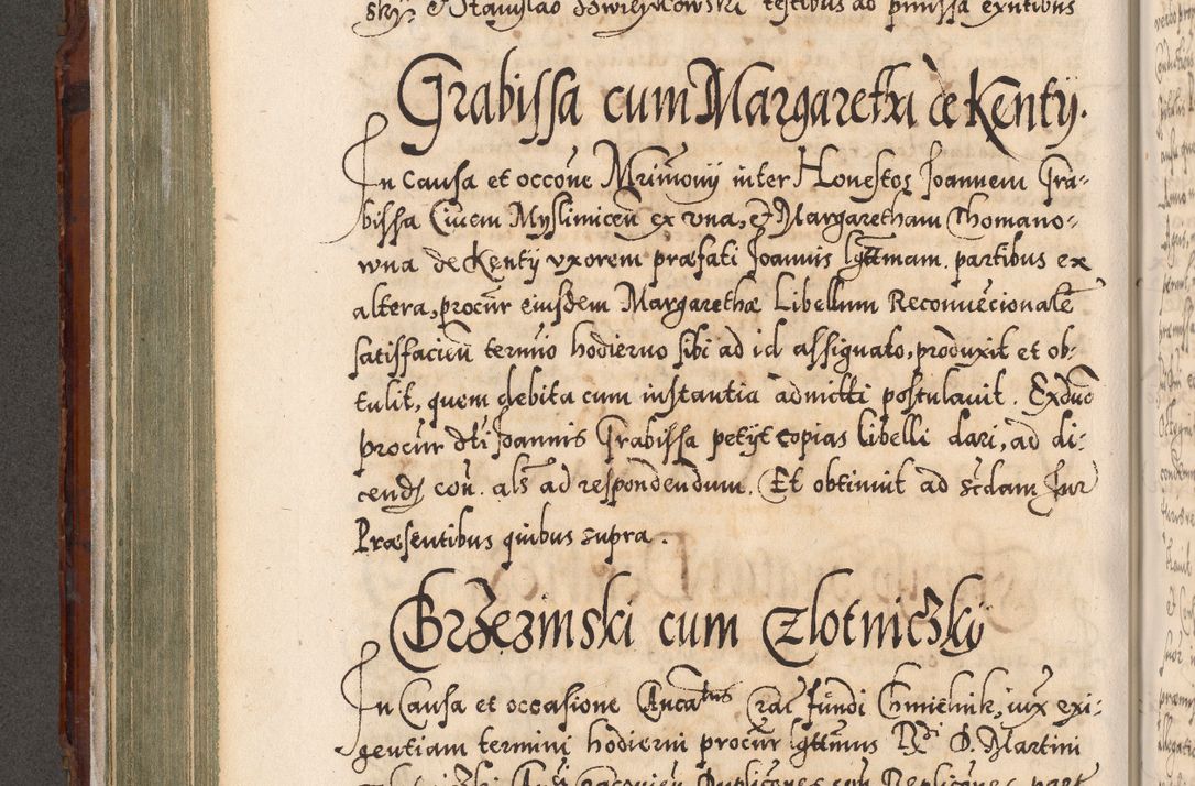 Zdjęcie nr 293 dla obiektu archiwalnego: Illistrissimo et revedissimo in Christo Patre Domino Domino Georgio Rzadziwił Miserone Divina Sacrostae R. E. Tituli S. Sixti Presbitero Cardinali Duce in Olyka et Niesswiesz ad Gubernacula Ecclessiae Cracoviensis cuius administratorialem a Sancta Sede Apostolica obtinverat feliciter sedente. Acta actorum, causarum, sententiarum tam deffinitivarum quam interloquutoriarum decretorum, obligationum, quietationum, recognitionum, constitutionum procuratorum etc. coram Reverendo Domino Stanislao Crassinskz de Crasne Archidiacono Cracoviensis, Scholastico Gnesnesis, Custode Plocensis etc. Vicario et Officiali Generali Cracoviensi in Ano Domini Millesimo Quingentesimo Nonagesimo Primo cuius indictio quarta pontificatus SS. Domini Nostri Gregorii XIIII Anno I psius prio feliciter incipiut