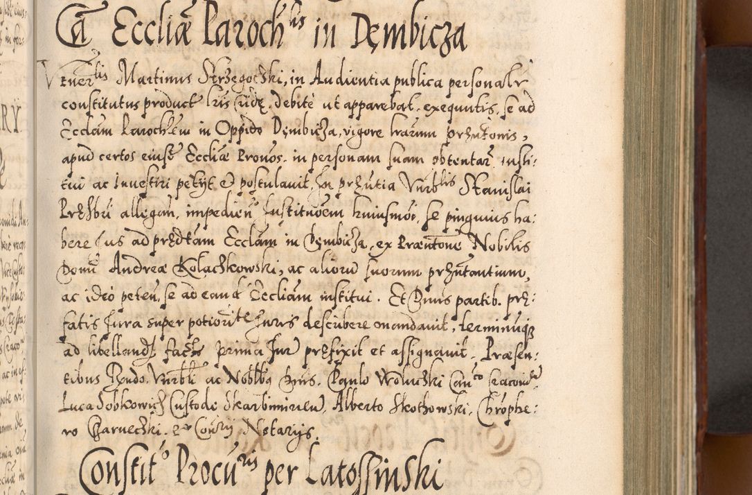 Zdjęcie nr 282 dla obiektu archiwalnego: Illistrissimo et revedissimo in Christo Patre Domino Domino Georgio Rzadziwił Miserone Divina Sacrostae R. E. Tituli S. Sixti Presbitero Cardinali Duce in Olyka et Niesswiesz ad Gubernacula Ecclessiae Cracoviensis cuius administratorialem a Sancta Sede Apostolica obtinverat feliciter sedente. Acta actorum, causarum, sententiarum tam deffinitivarum quam interloquutoriarum decretorum, obligationum, quietationum, recognitionum, constitutionum procuratorum etc. coram Reverendo Domino Stanislao Crassinskz de Crasne Archidiacono Cracoviensis, Scholastico Gnesnesis, Custode Plocensis etc. Vicario et Officiali Generali Cracoviensi in Ano Domini Millesimo Quingentesimo Nonagesimo Primo cuius indictio quarta pontificatus SS. Domini Nostri Gregorii XIIII Anno I psius prio feliciter incipiut
